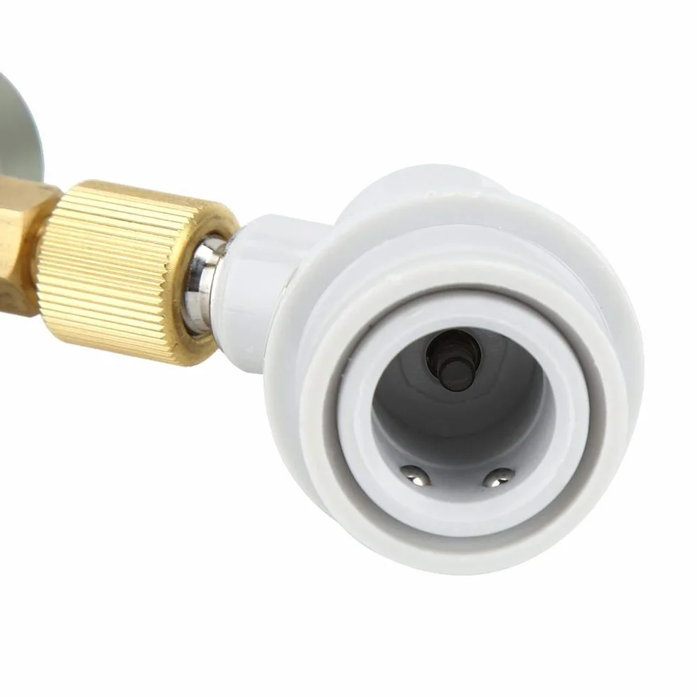 Fdit Keg Charger mini regulator CO2 do piwa z instrukcją bezpieczeństwa (może nie być dostępna w języku polskim), zawór ograniczający ciśnienie 0-60 psi, wielokrotne pakowanie