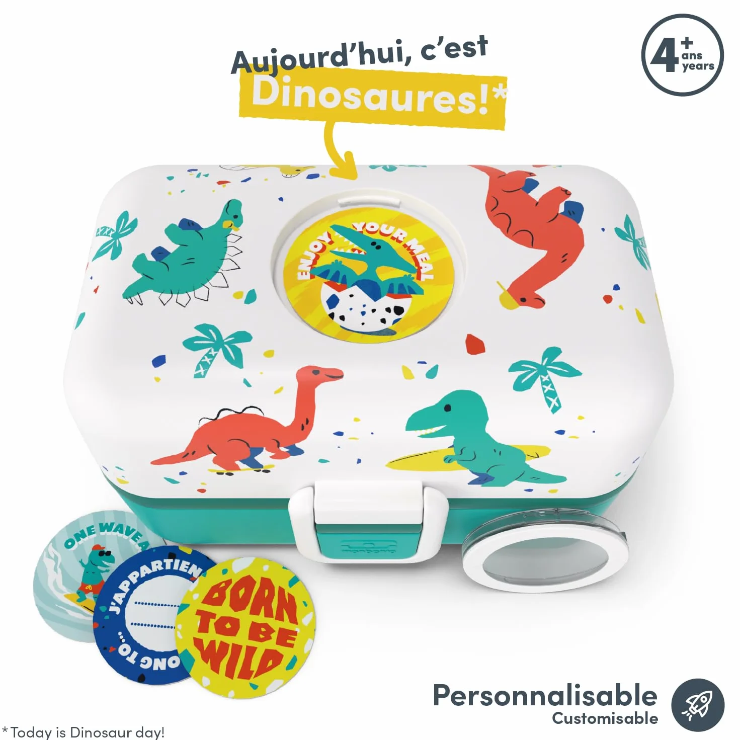 monbento - Pudełko śniadaniowe dla dzieci MB Tresor – Lunchbox z 3 przegródkami dla dzieci – Pudełko śniadaniowe dla dzieci – Idealne do szkoły/pikniku/w podróży – Bento Box bez BPA – Możliwość