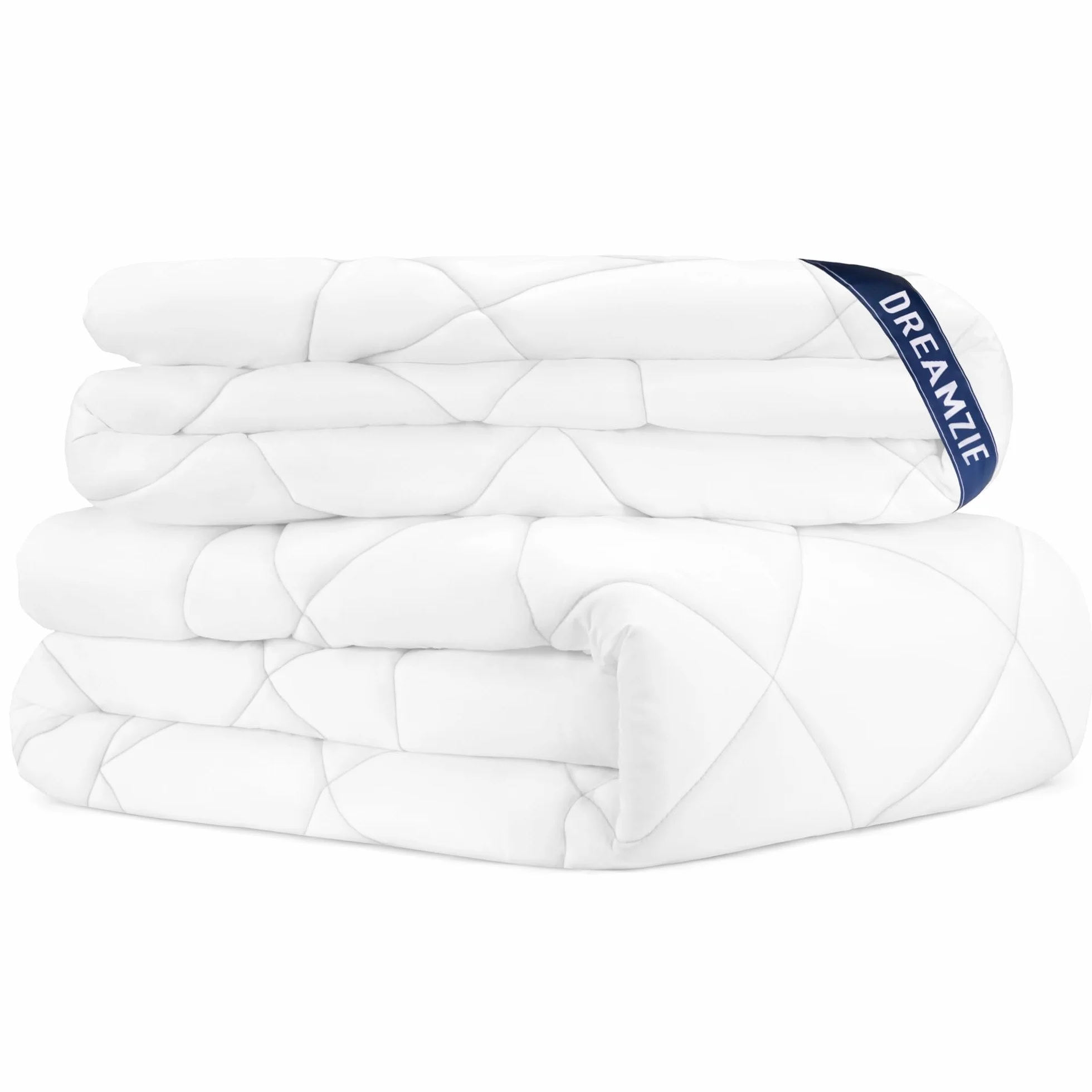 Kołdra Dreamzie 155x200 4 pory roku - 3w1 (150 G/M² + 300 G/M² = 450 G/M², lekka kołdra letnia + kołdra przejściowa = ciepła kołdra zimowa w klimacie umiarkowanym z zatrzaskami, łatwa do przymocowania