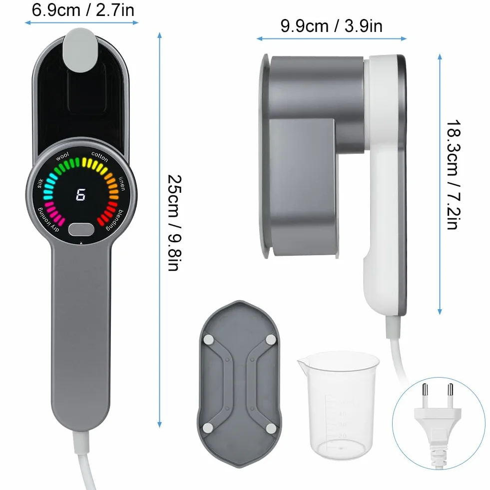 Mini żelazko podróżne 1200 W 6 inteligentnych trybów prasowania 2 w 1 pionowe parowanie i prasowanie szybkie nagrzewanie