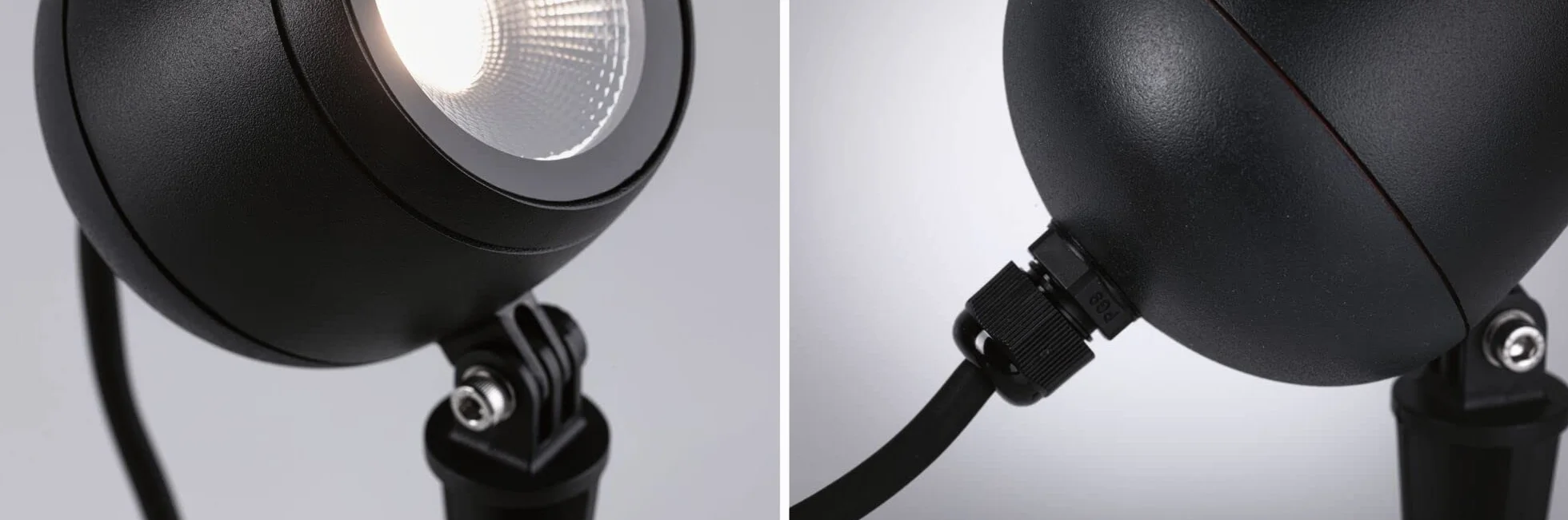 Paulmann 94775 Plug & Shine LED reflektor ogrodowy Kikolo IP65 7,2W 460lm możliwość ściemniania 261mm antracyt tw.szt./alu. 3000K oprawa zewnętrzna