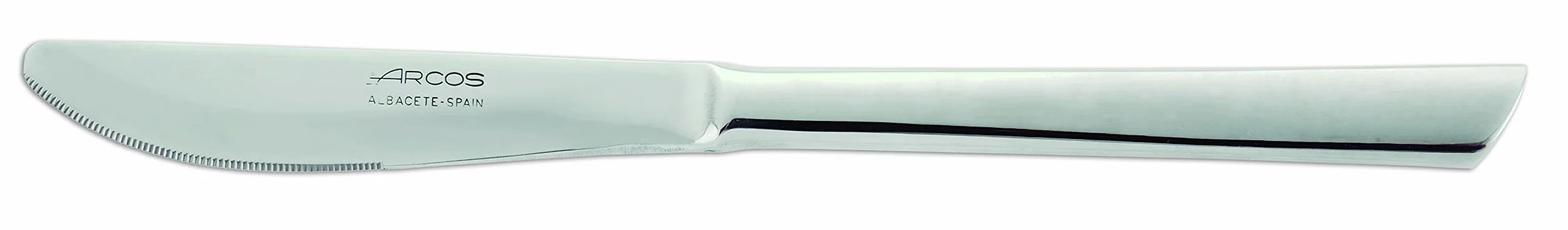 Arcos 574800 seria toskana - zestaw noży na lunch (3 noże) – monoblok jednoczęściowy ze stali nierdzewnej 18/10 i 185 mm (7,28 cala) srebrny kolor, 18/8