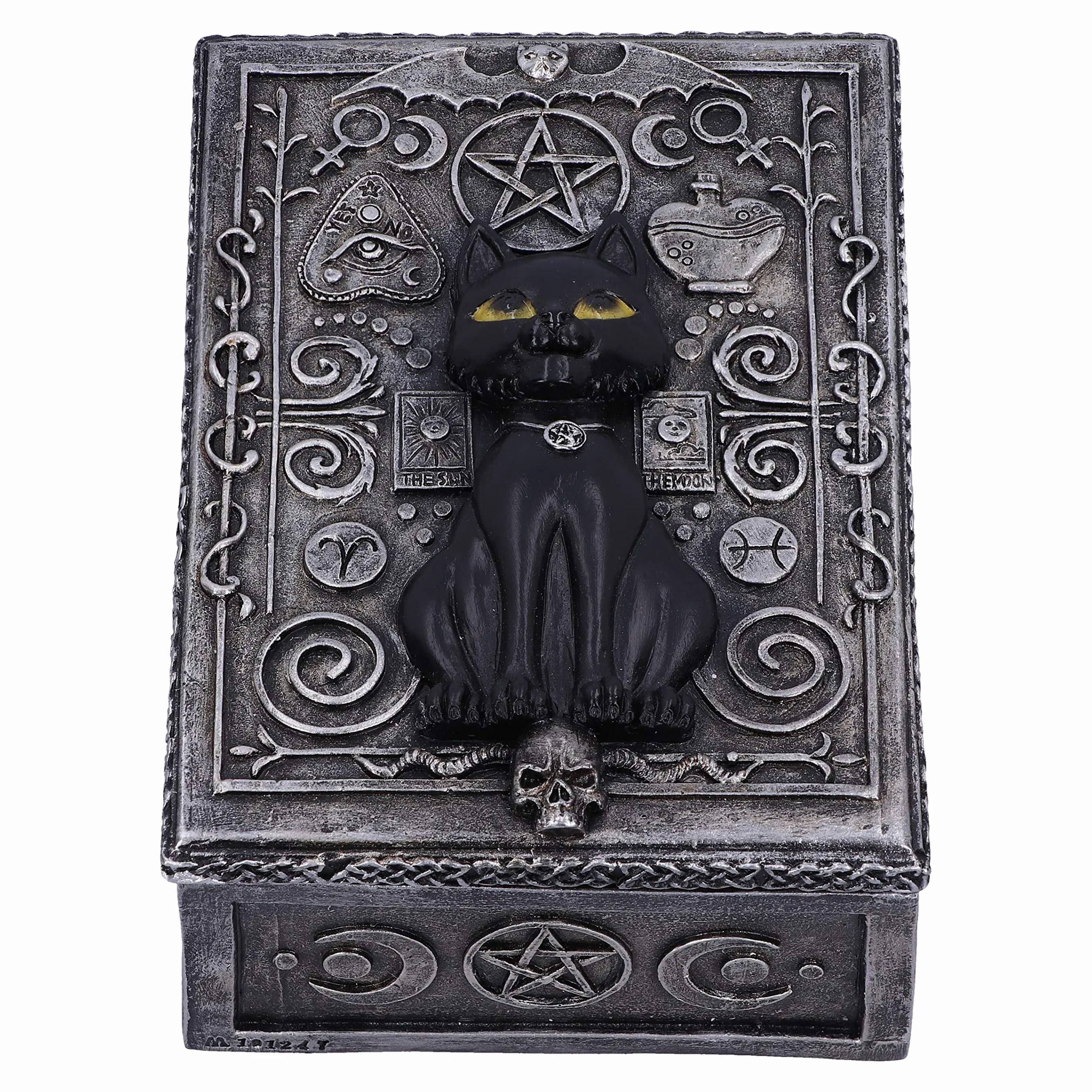 Nemesis Now Familiar Spell Black Cat Sigil pudełko na drobiazgi 13,7 cm
