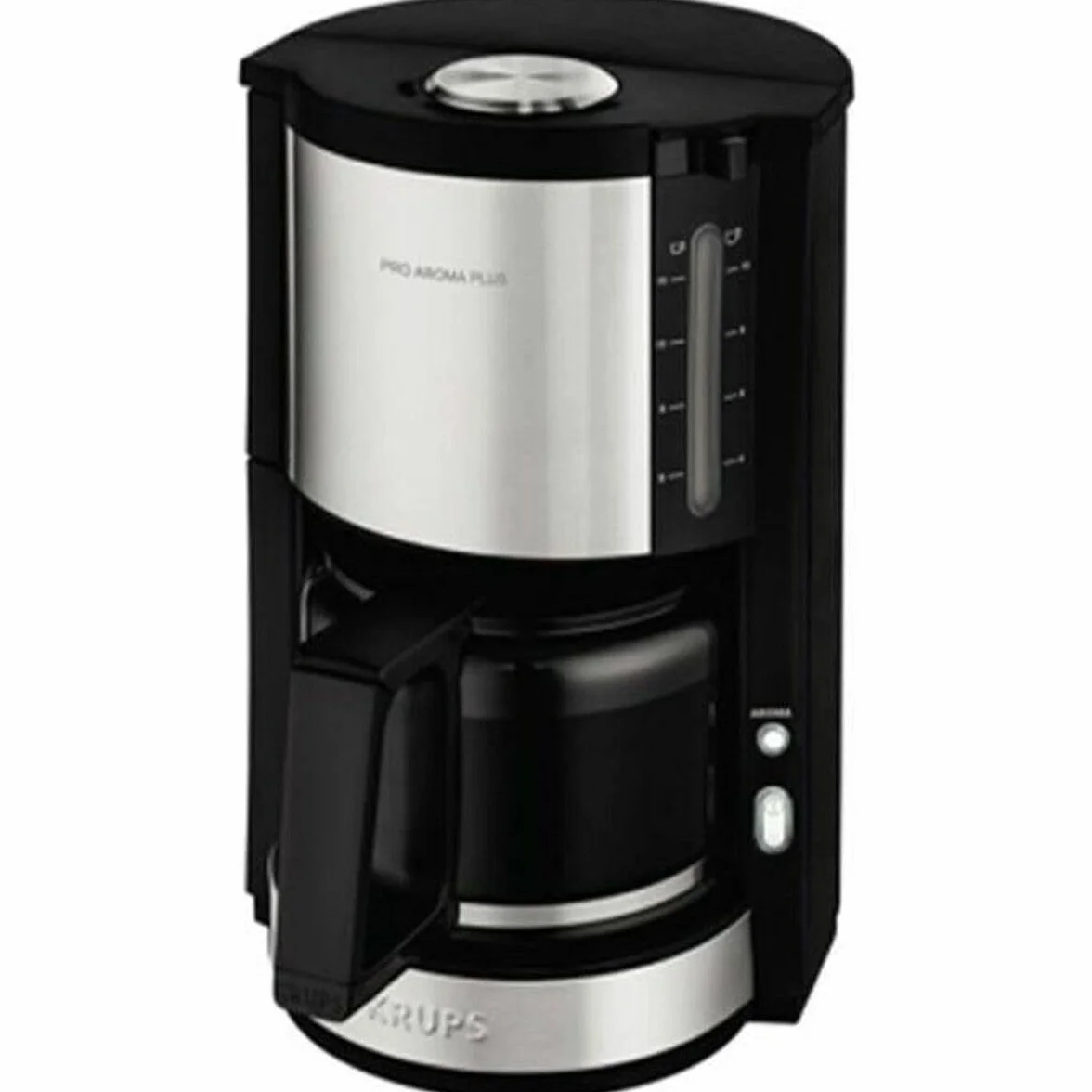 Krups KM3210 Pro Aroma Plus Ekspres do kawy z filtrem, 10 filiżanek, 1100 W, czarny, z programami do kawy, ze stali nierdzewnej