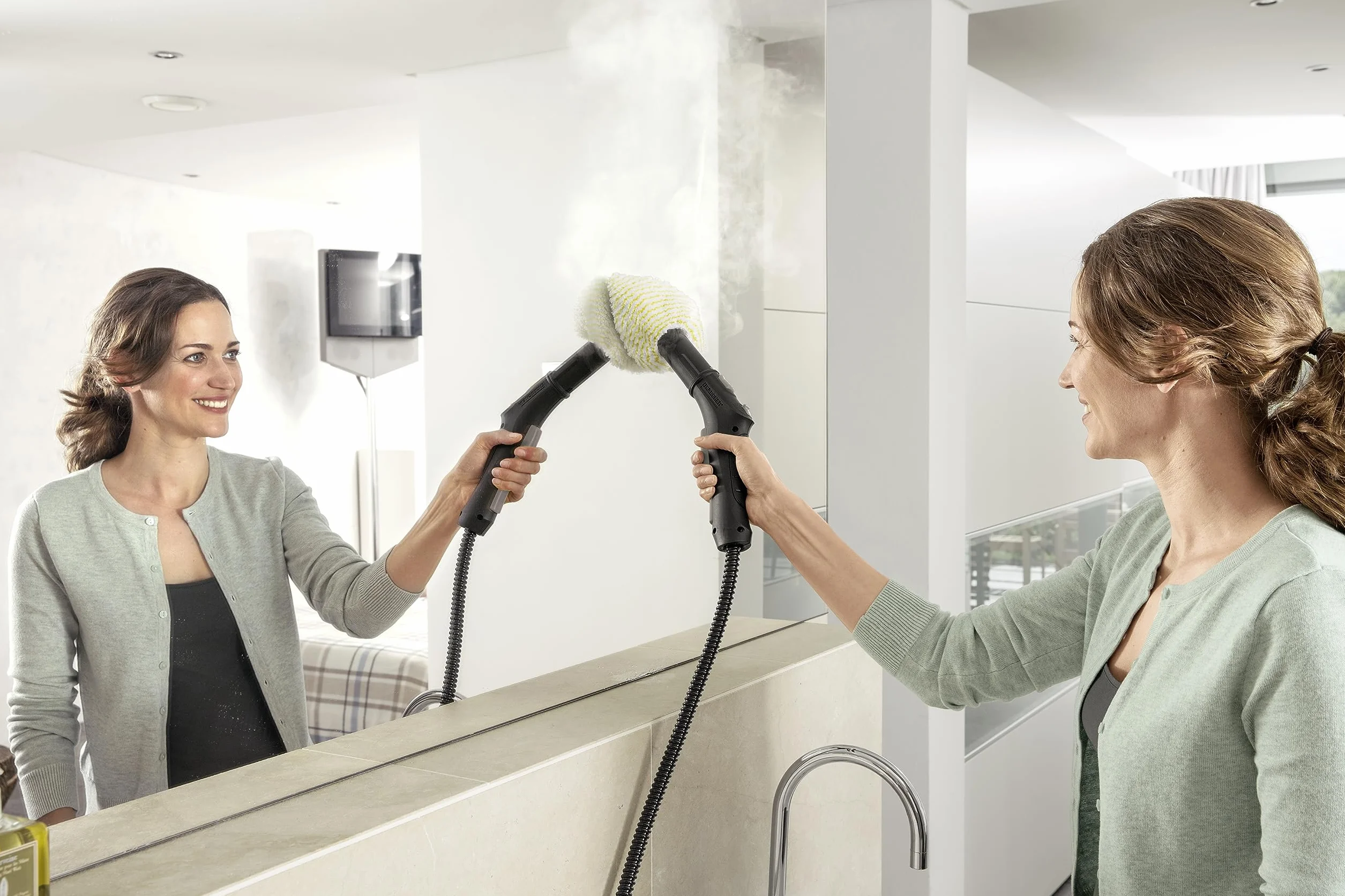 Kärcher Parownica SC 2 Easyfix, Ciśnienie Pary: 3,2 Bar, Czas Nagrzewania: 6,5 Min., Moc: 1500 W, Moc Powierzchniowa: 75 M, Zbiornik: 1 L