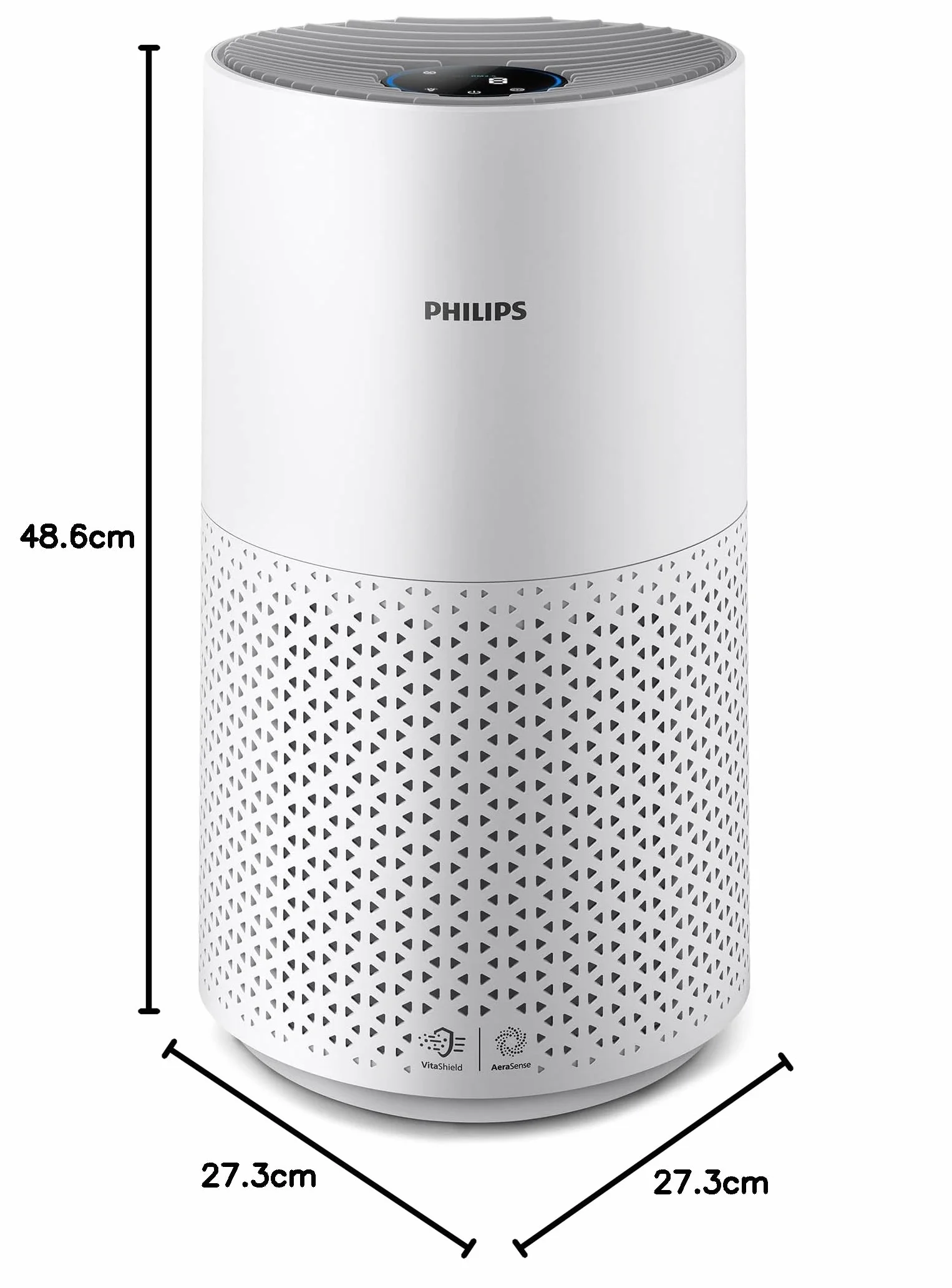 Oczyszczacz Powietrza Philips z Serii 1000, Usuwa Zarazki, Kurz i Alergeny w Pomieszczeniach o Powierzchni Do 78 m², CADR 300 m³/h, Tryb nocny (AC1711/10)