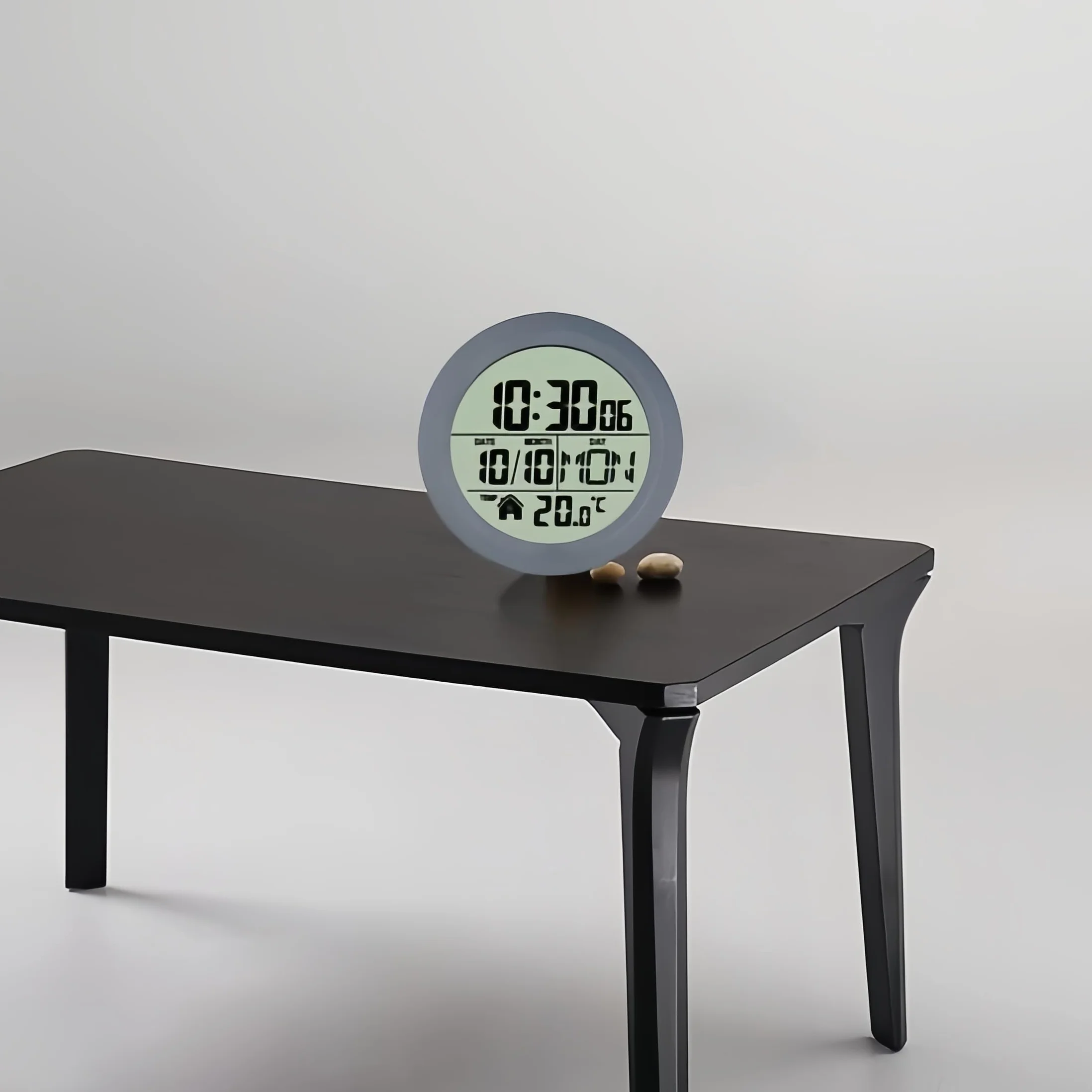 Cyfrowy zegar prysznicowy LCD wodoodporny z przyssawkami temperatura data