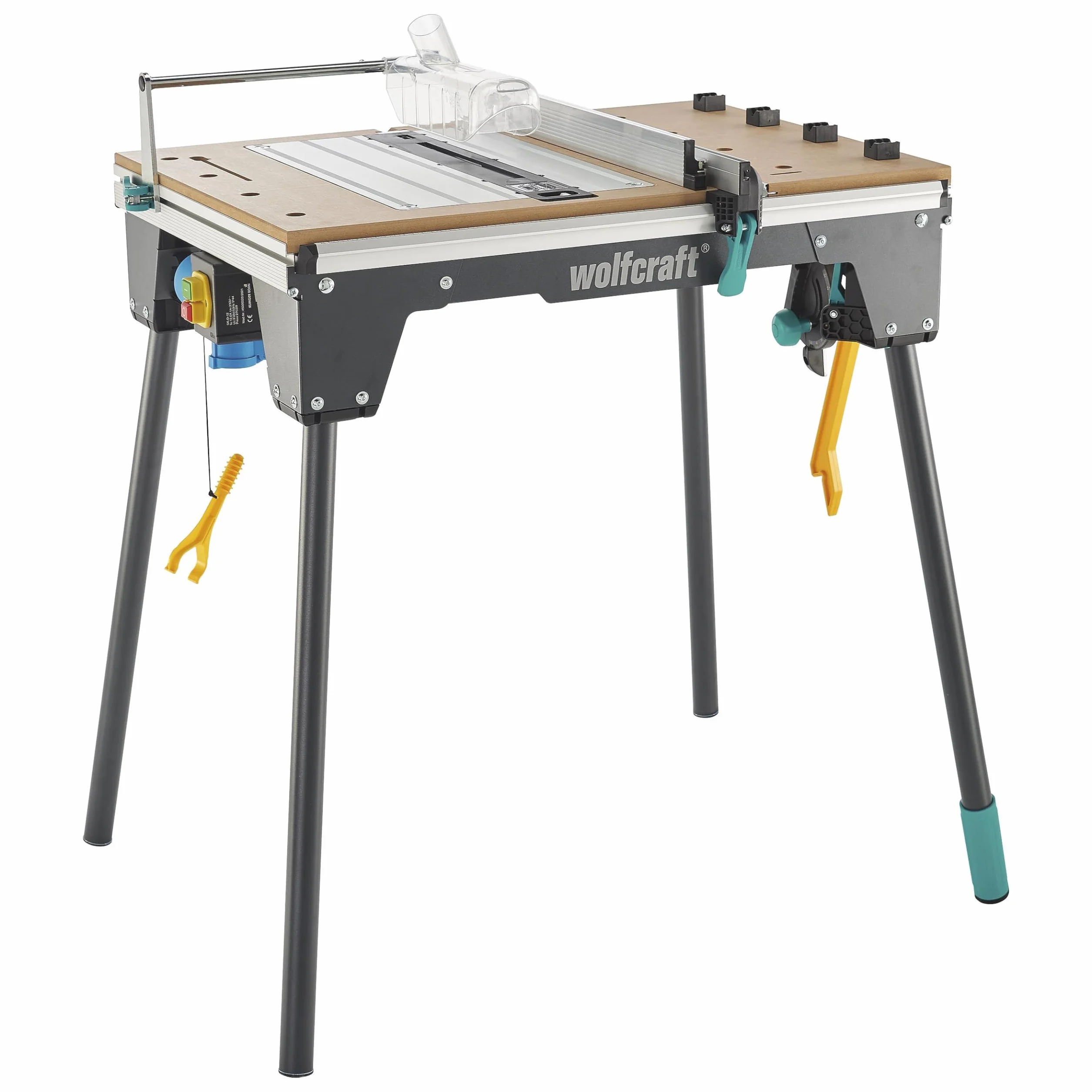 Wolfcraft 6907000 1 MASTER cut 2200 stół maszynowy 17 kg czarny, srebrny