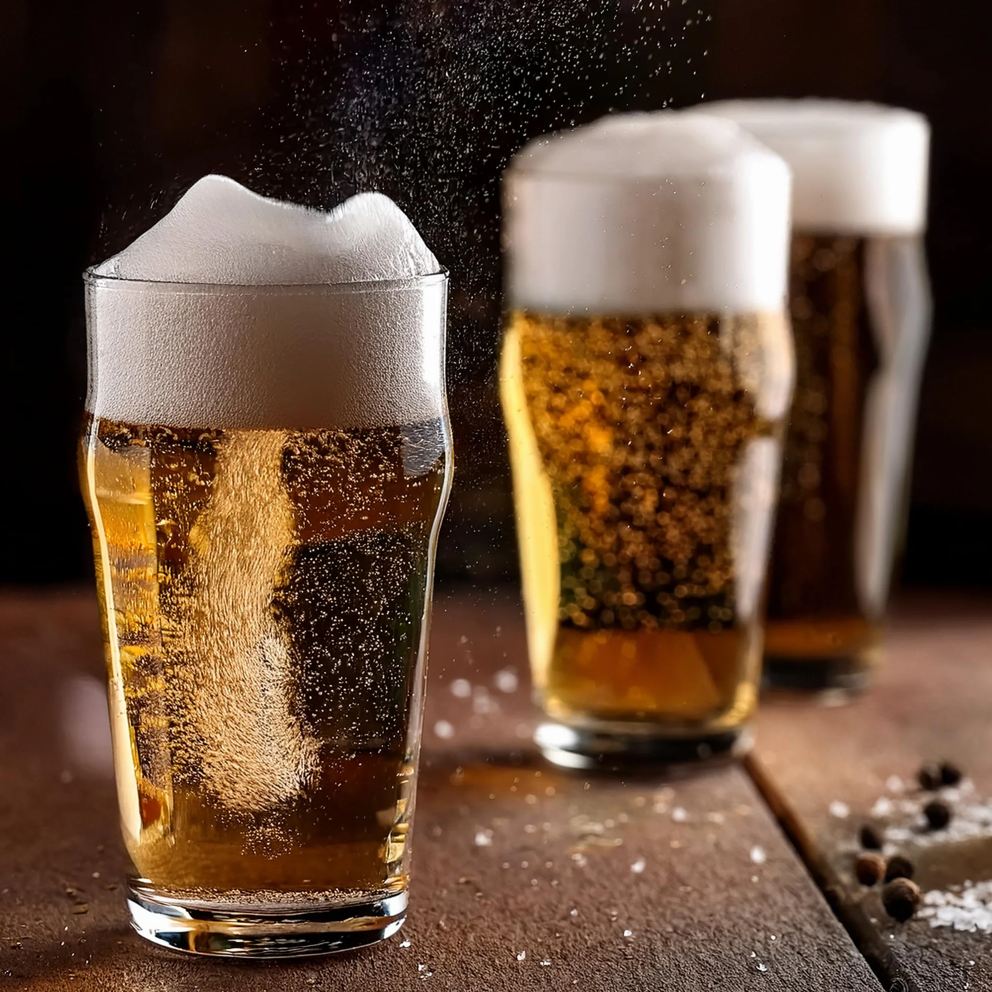 Glasmark Krosno Zestaw Szklanek Do Piwa 0,53 Litra Kufle Do Piwa Kieliszki Do Piwa Komplet Kufli Do Piwa Szklanka Pinta 6 x 530 ML