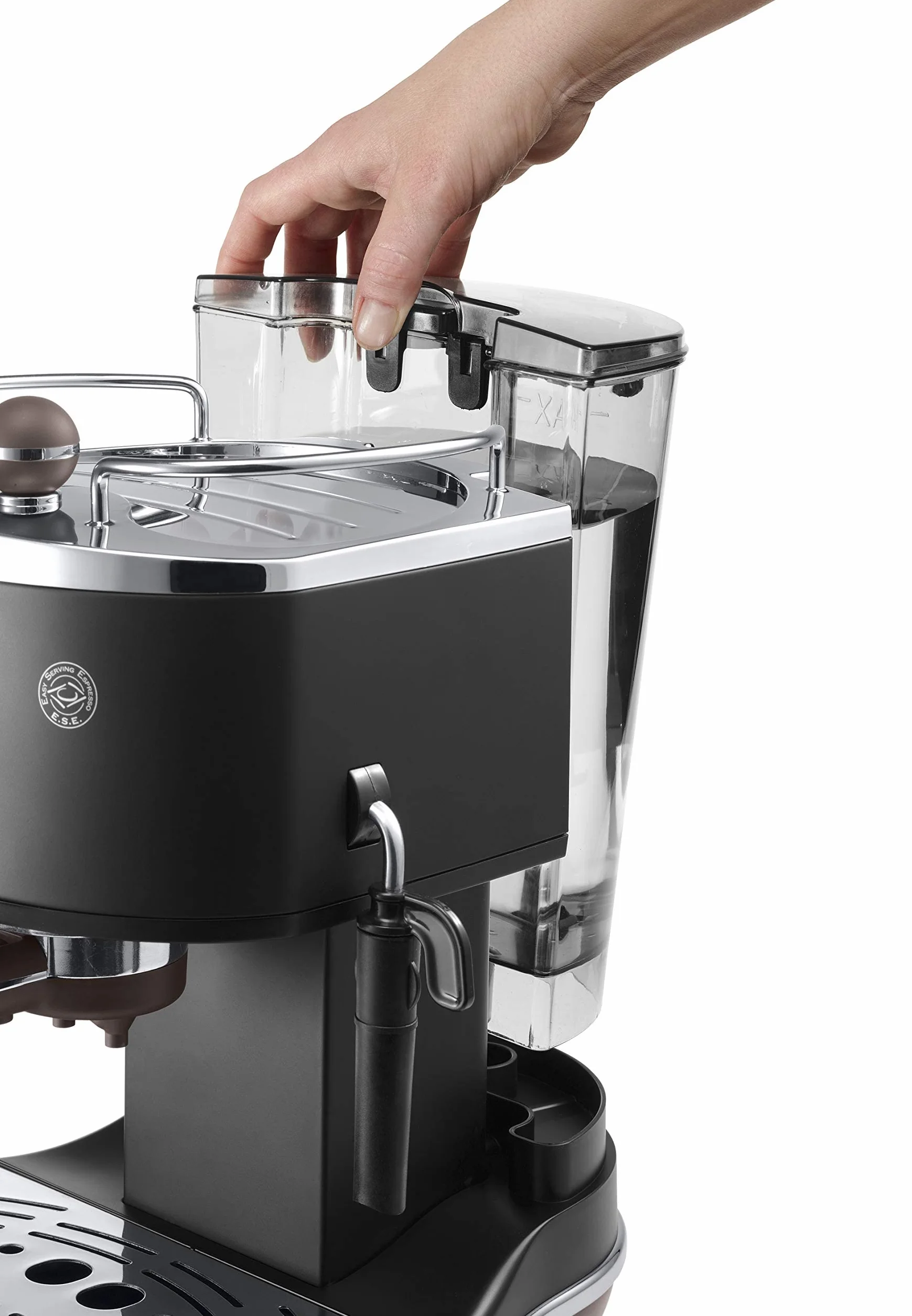 DeLonghi ECOV311.BK Ekspres do kawy Espresso Vintage Icona, Wolnostojący, Półautomatyczny, 1050 W, 1.4 l, 15 barów, czarny