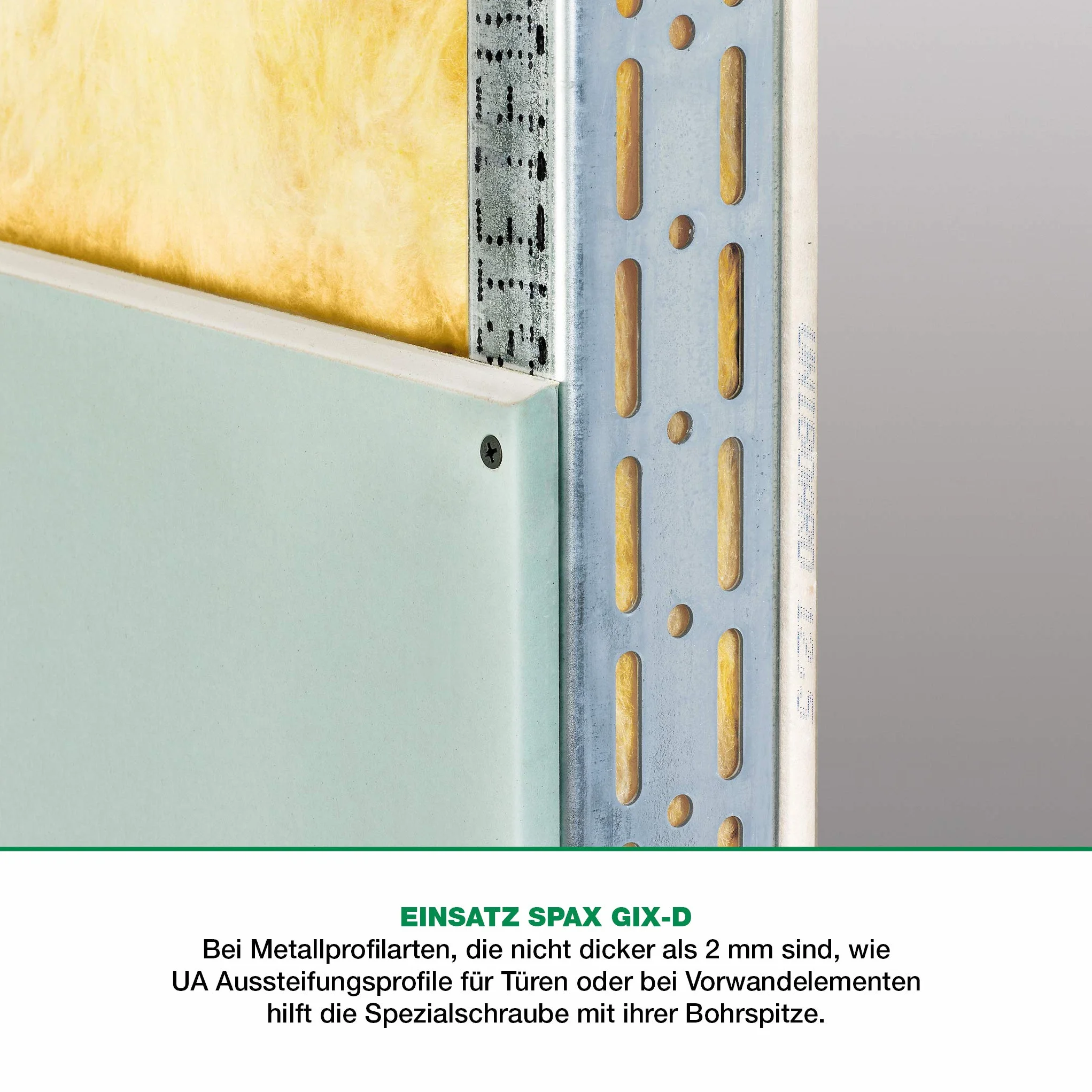 SPAX GIX-D śruby do szybkiego montażu 3,5 x 45 mm, pełny gwint, 500 sztuk, końcówka wiertnicza, rowek krzyżowy H2, łeb trąbkowy, śruby do płyt gipsowo-kartonowych do wzmocnionych profili metalowych – 1991170350455