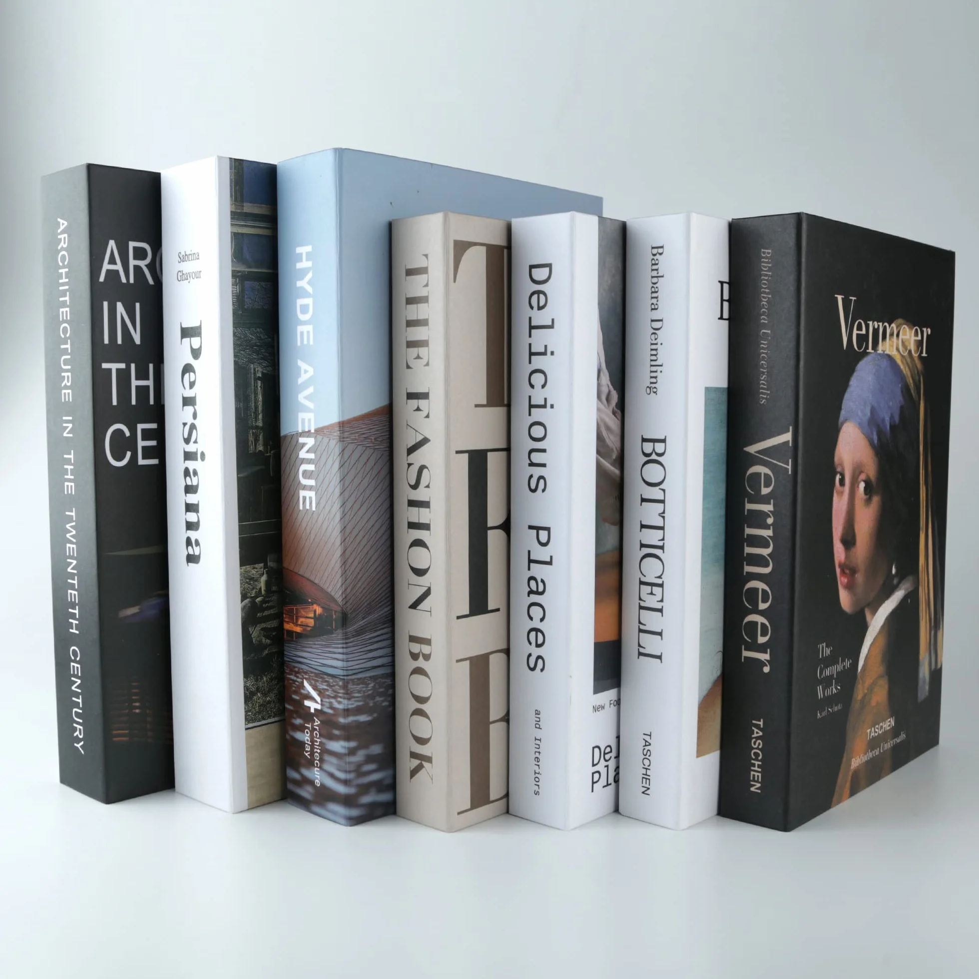 PTShadow 7 szt. Dekoracyjne książki do wystroju domu, czarno-białe akcenty dekoracyjne wystrój biblioteki do domu słodkie książki ułożone w stos