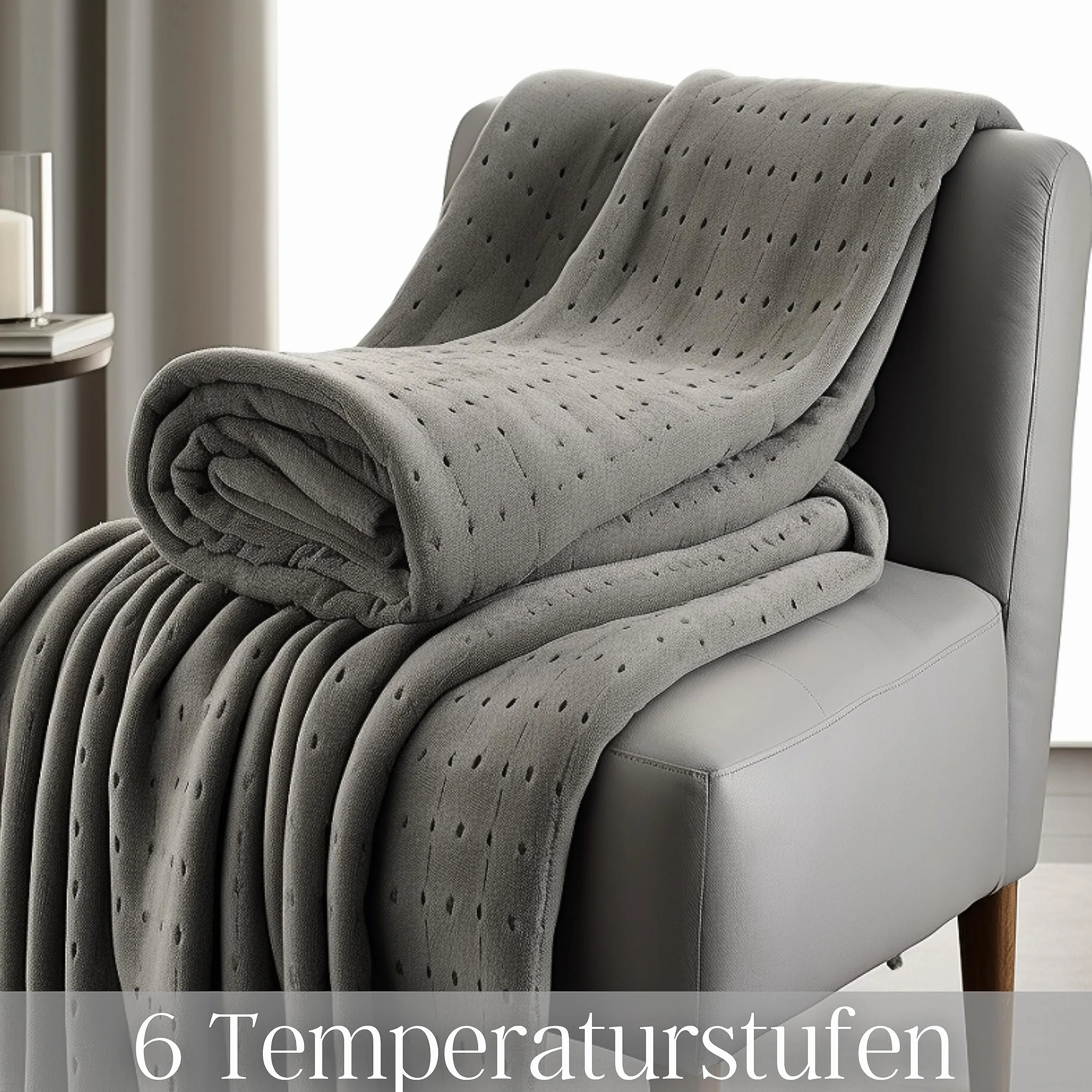 Steinborg Koc elektryczny z automatycznym wyłączaniem | 150 x 80 cm | 6h timer | można prać w temperaturze 30° | 6 stopni temperatury | zdalne sterowanie | koc termiczny | podkładka termiczna na