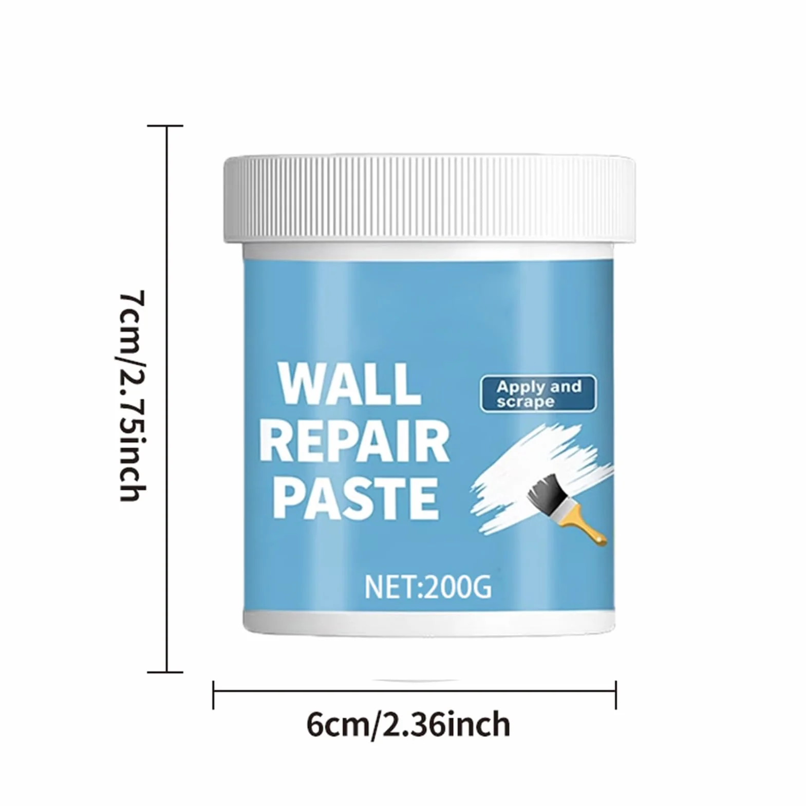Wype?niacz w formie pasty do naprawy ?cian, pasta naprawy ?cian, hydrofobowa szpachlowa p?yt kartonowo-gipsowych, do p?kni??, dziur gwo?dziach, wgniece? Renowacja domu w kuch