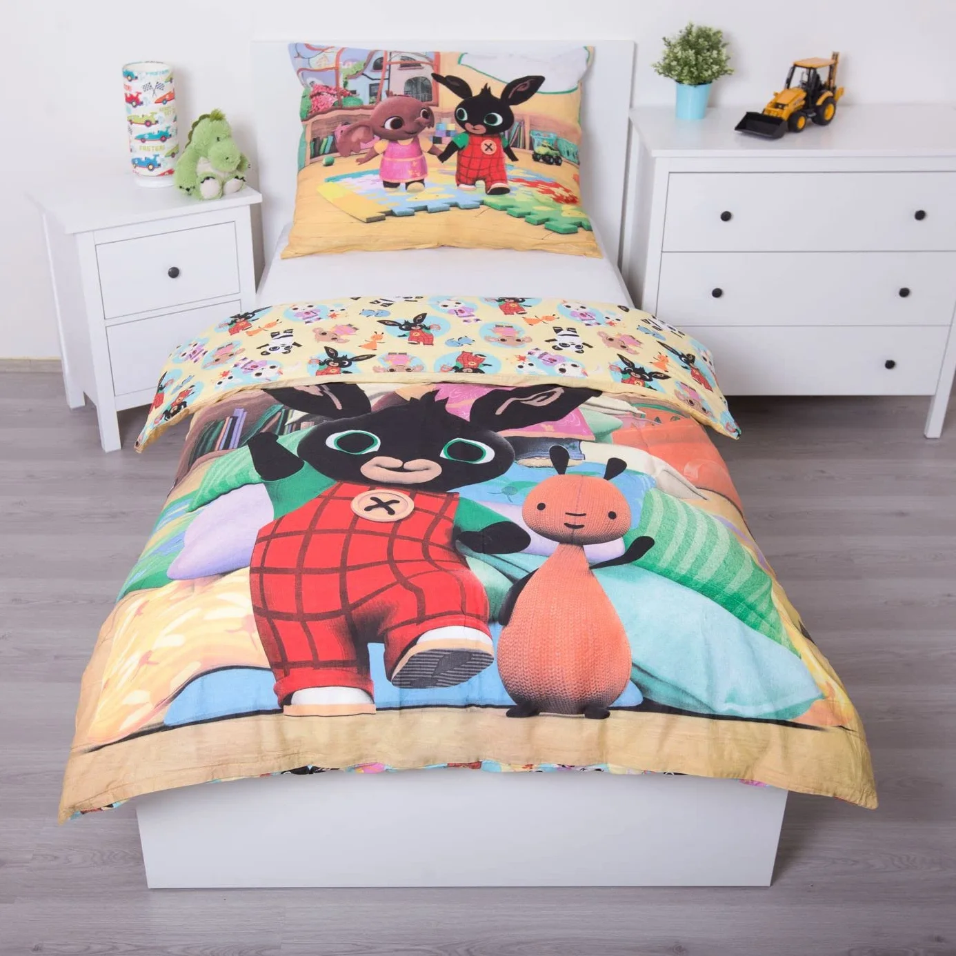 License Sweet Home / Jerry Fabrics Bing Bunny Pojedyncza bawełniana poszewka na kołdrę zestaw - rozmiar europejski