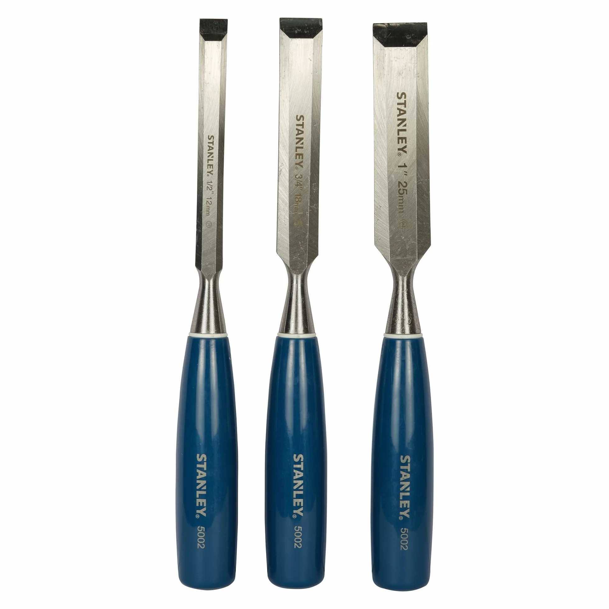 STANLEY 5002 Bevel Edge Chisel Set of 3