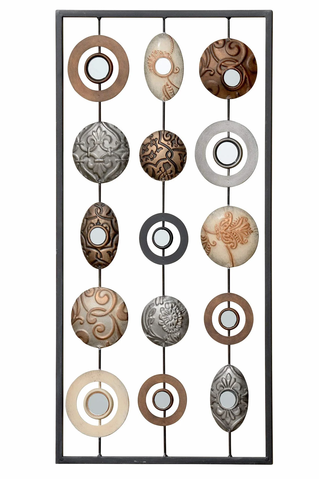 Spetebo Metalowy obraz ścienny 61x31 cm dekoracja rzeźba