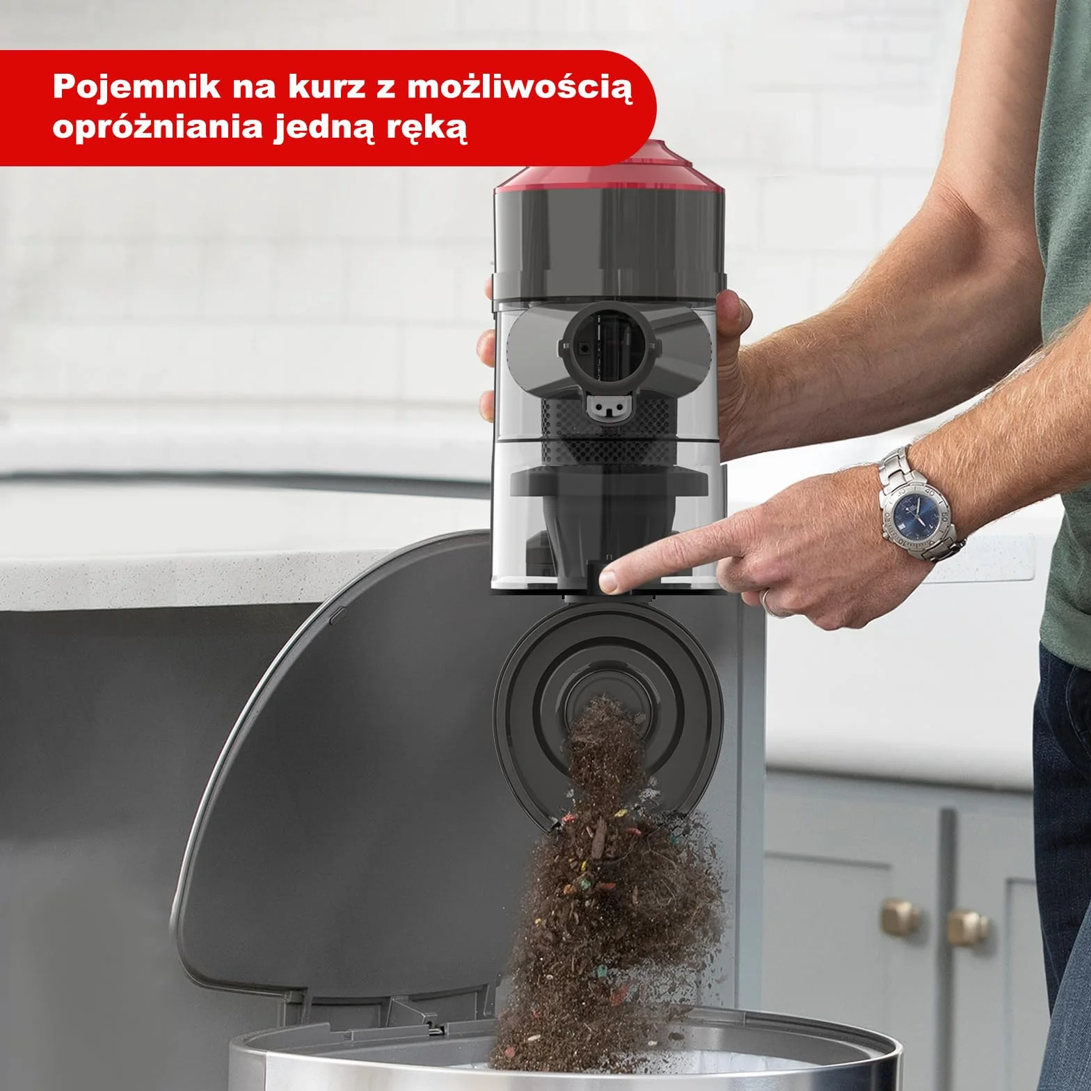 Akitas V10A Bezprzewodowy Odkurzacz 450W BLDC, 45 kPa, 60 min Pracy, Lekki Pionowy i Ręczny z LED Power Brush, Anti-Tangle, do Dywanów, Twardych Podłóg i Sierści Zwierząt