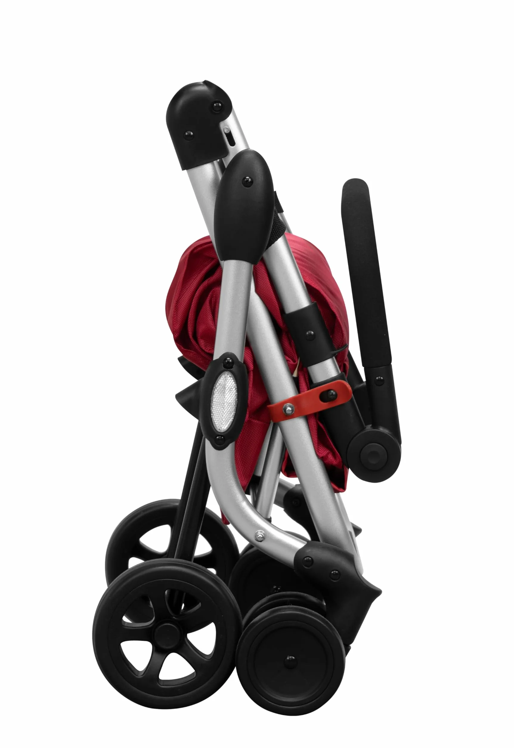 Playmarket Uniseks Go Up Basic Wózek na Zakupy, Czarny/Czerwony (Charme), 110 cm