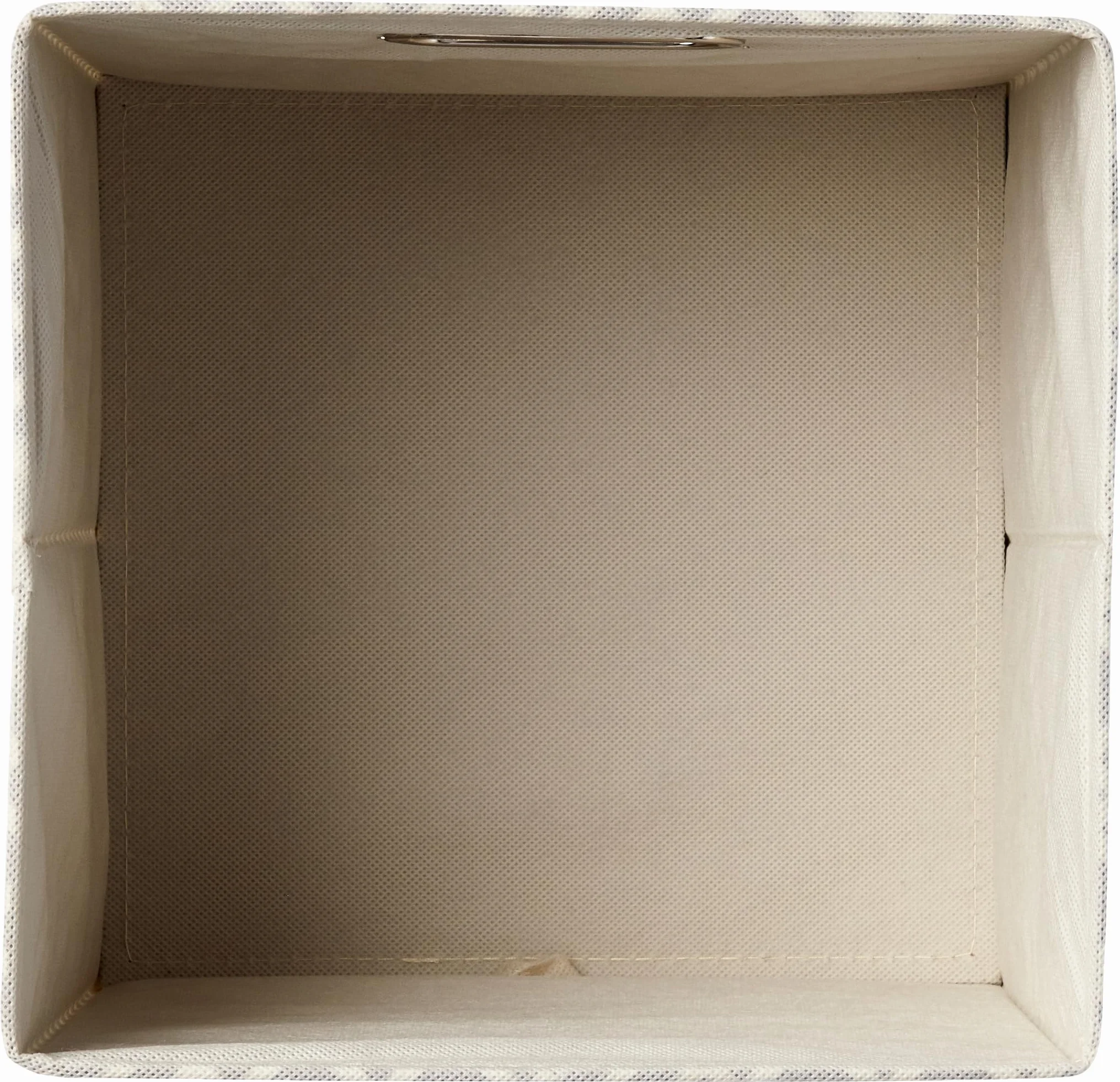 Amazon Basics Składane kostki do przechowywania z tkaniny 26,7 x 26,7 x 28 cm brązowe Chevron Taupe opakowanie 6 sztuk