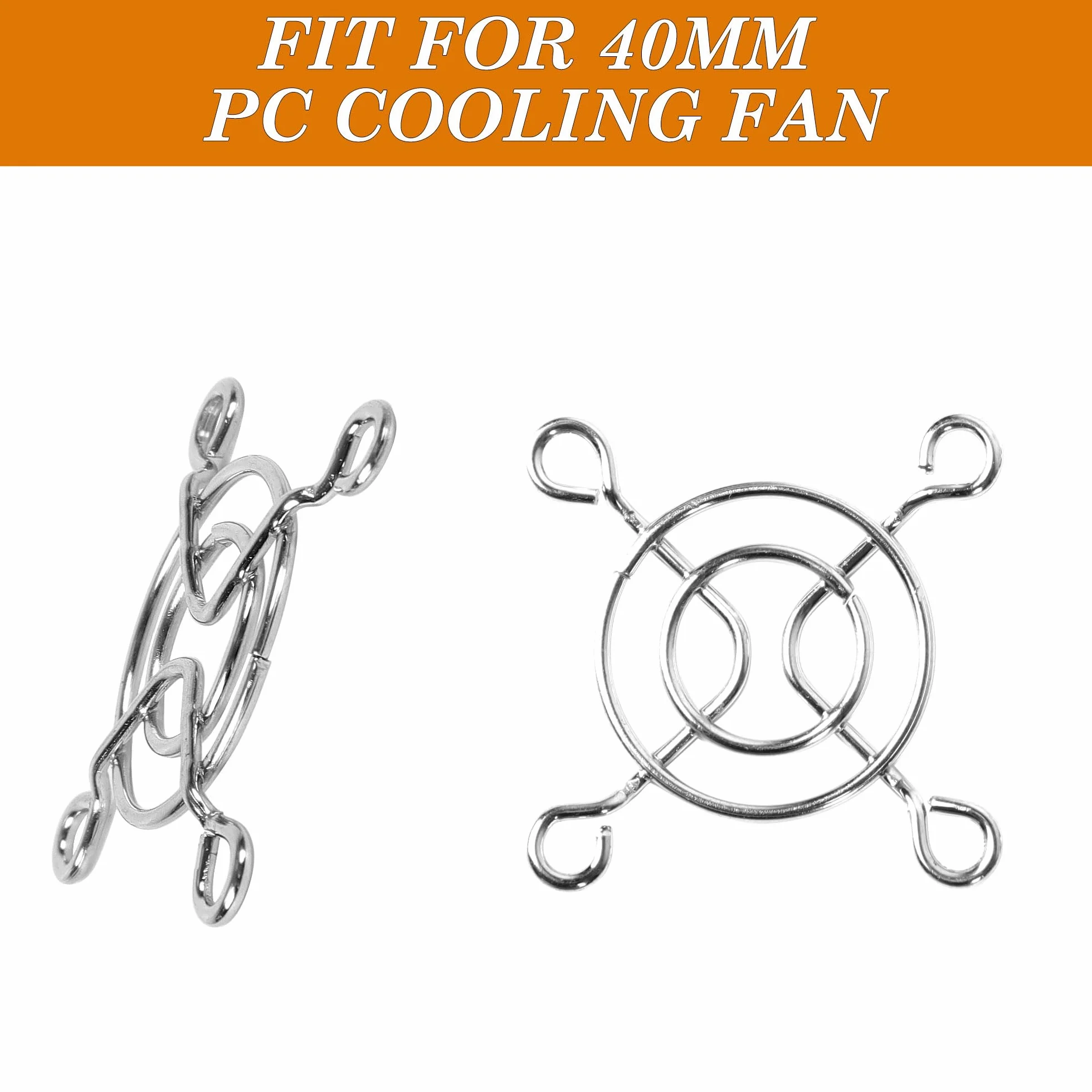 Sourcingmap 10 szt. metalowy ochraniacz na palec wentylatora DC 40 mm do komputera