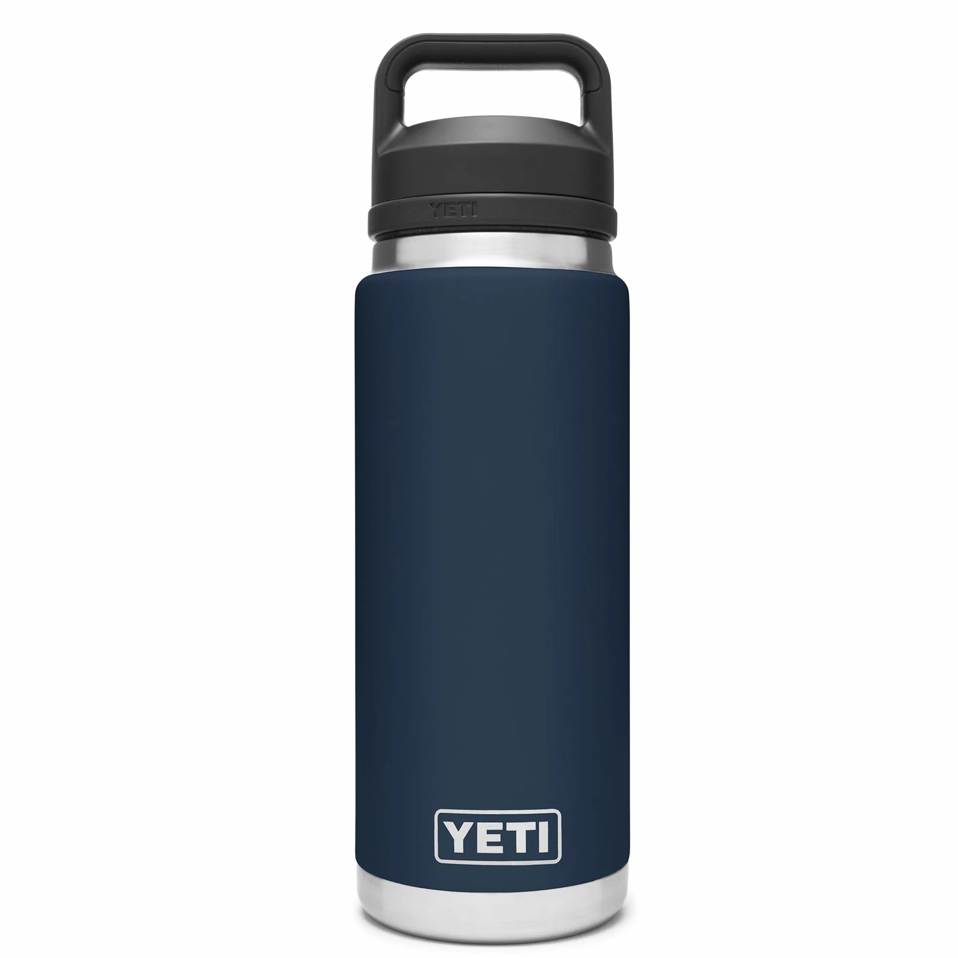 YETI Rambler Bottle Chug, Vaccum Insulated Stainless Steel Bottle with Leakproof Chug Cap, Navy, 26 oz (769 ml)