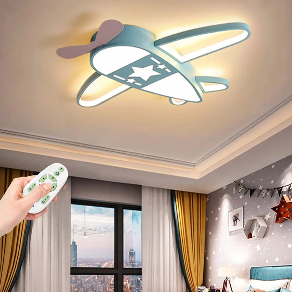 Lampa sufitowa LED, dla chłopców, dziewczynek, dzieci, kreatywna, motywy z kreskówki, ochrona oczu, do sypialni, pokoju dziecięcego, salonu, ściemniana, dekoracja, z pilotem