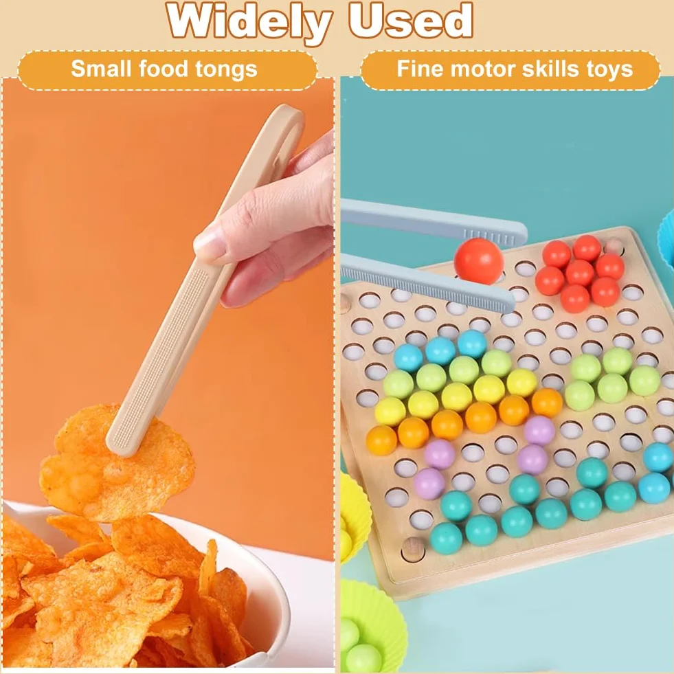 Pinceta dla dzieci, 3 szt. Silikonowe pęsety zabawki, Kolorowe pęsety dla dzieci, Fine Motor Sensory Toys
