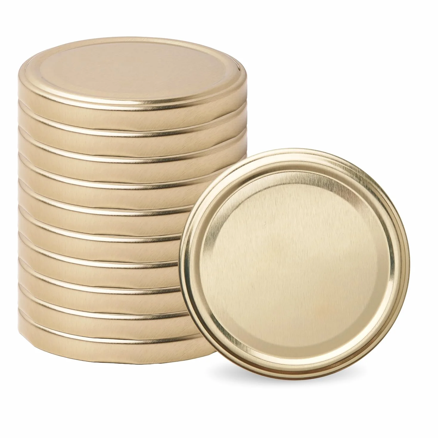 Pokrywka do słoików 66 mm, zakręcana, zakrętka (złota, 100 sztuk)