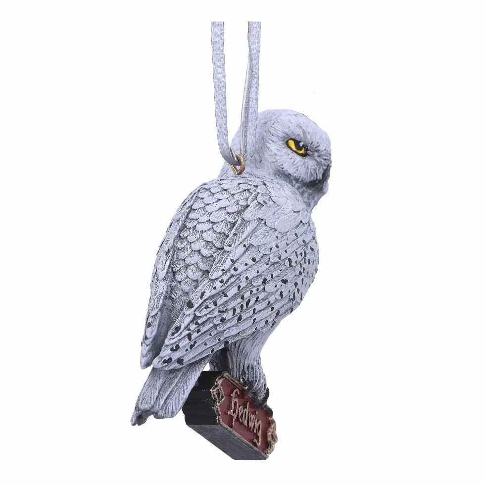 Nemesis Now Harry Potter Hedwig wisząca ozdoba, biała, 9 cm