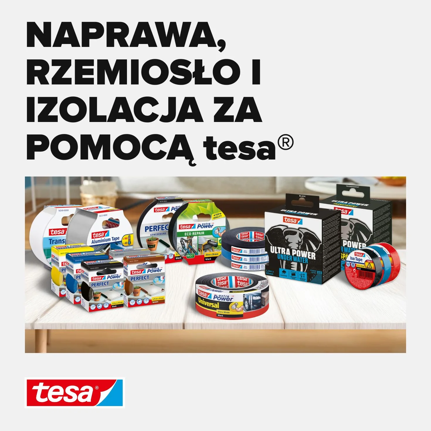 tesa® taśma izolacyjna – samoprzylepna taśma zabezpieczająca – odporna na wysoką temperaturę – do izolacji, napraw i wiązania kabli – 10x 10 m x 15 m, czarna