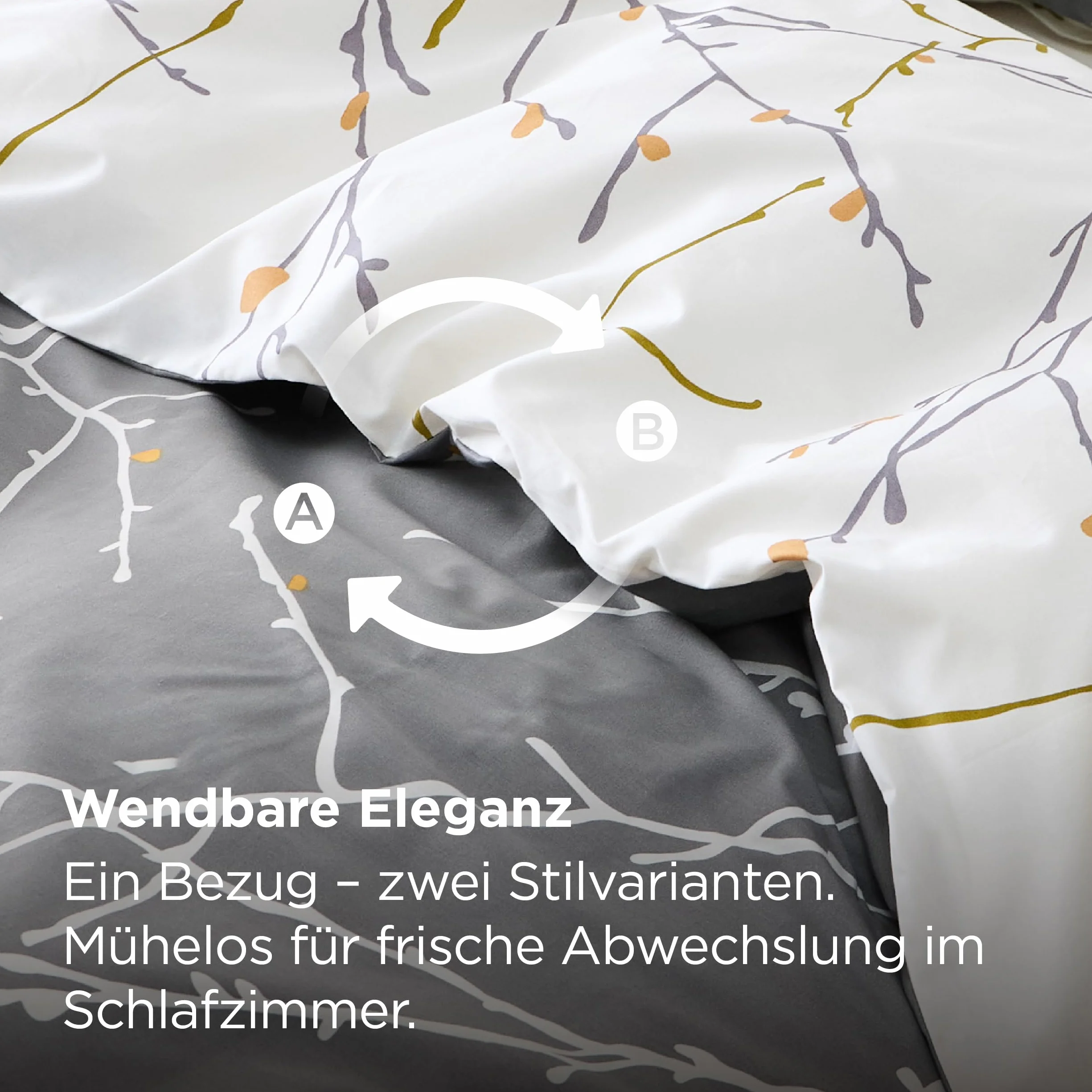 Bedsure Zestaw pościeli ze wzorem w stylu vintage i super miękka oddychająca hipoalergiczna poszewka na kołdrę z mikrofibry z zamkiem błyskawicznym i narożnymi paskami i poszewkami na poduszki, 135 x 200 cm szara i beżowa