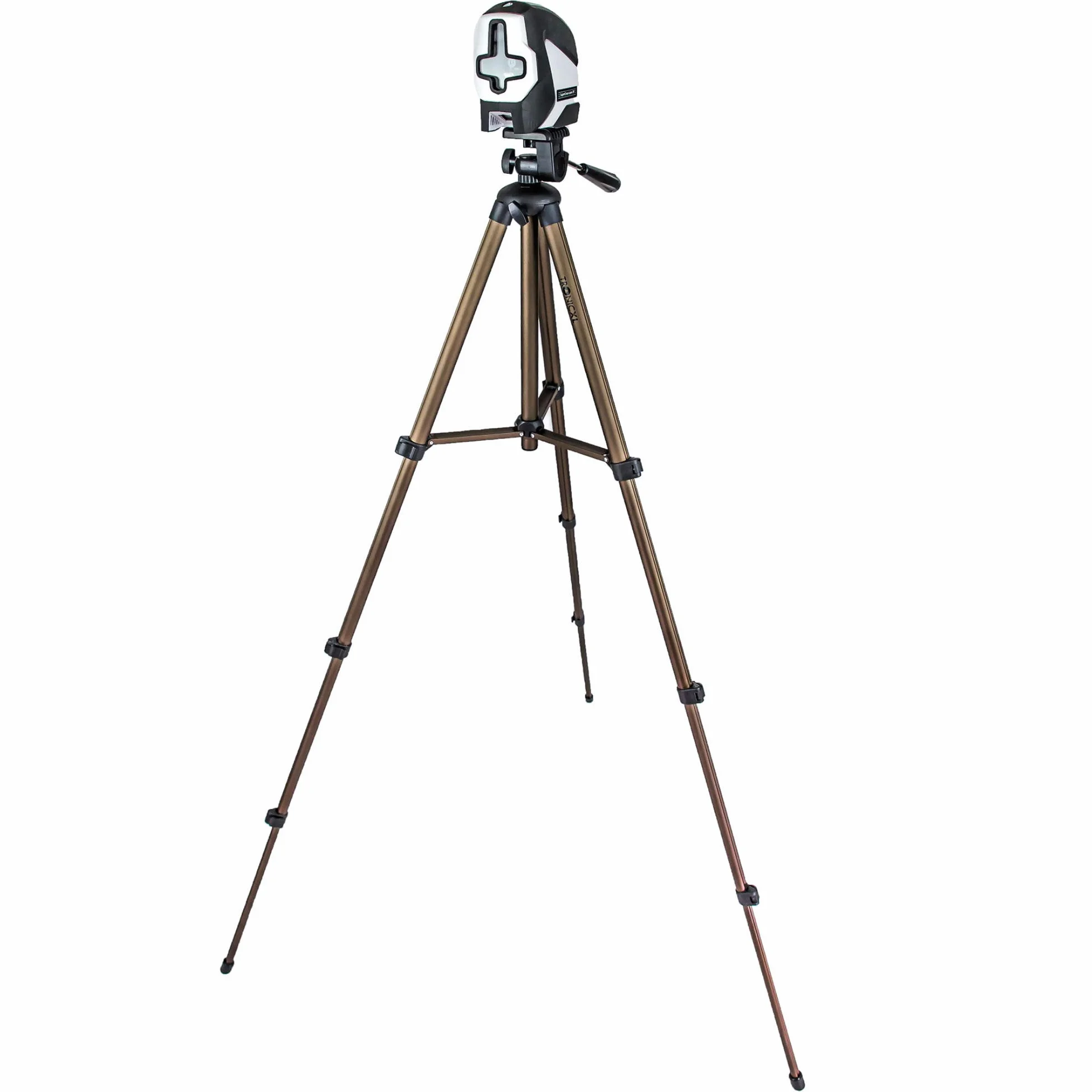 TronicXL Statyw budowlany 1,30 m do laserowego niwelatora, lasera krzyżowego, Einhell Bosch Dewalt Makita Flex Leica Stanley Meterk Tacklife Huepar Firecore Skil 1/4 cala 3/8 tripod