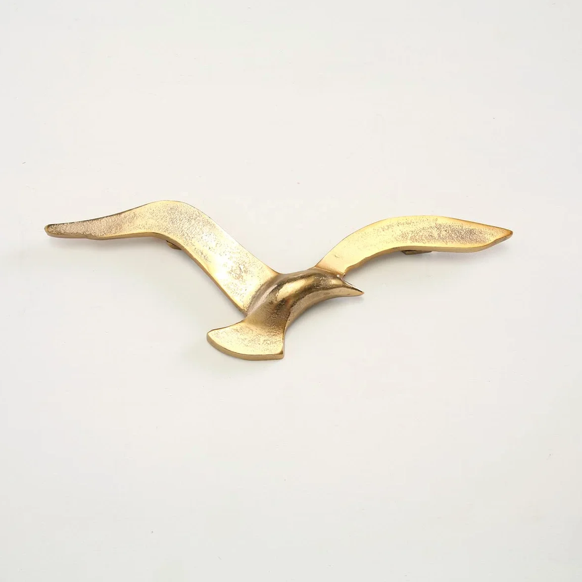 Boltze Birdy 1011623 metalowa dekoracja ścienna w stylu morskim do korytarza, salonu, jadalni, złota