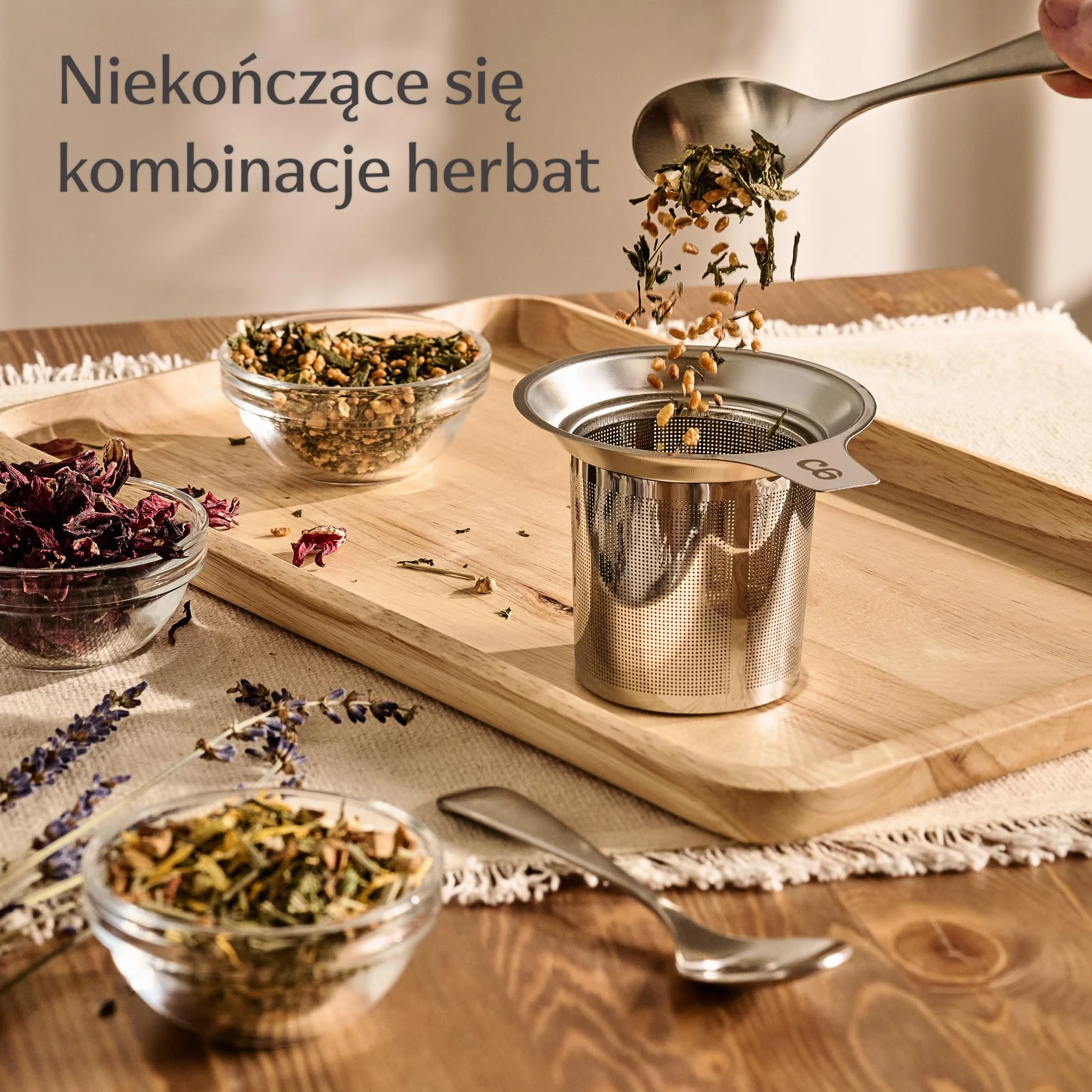 Cosumy Filiżanka z sitkiem i pokrywką - Ceramiczna - Długo utrzymuje ciepło - Duża 500 ml XXL - Można myć w zmywarce (Antracytowa)