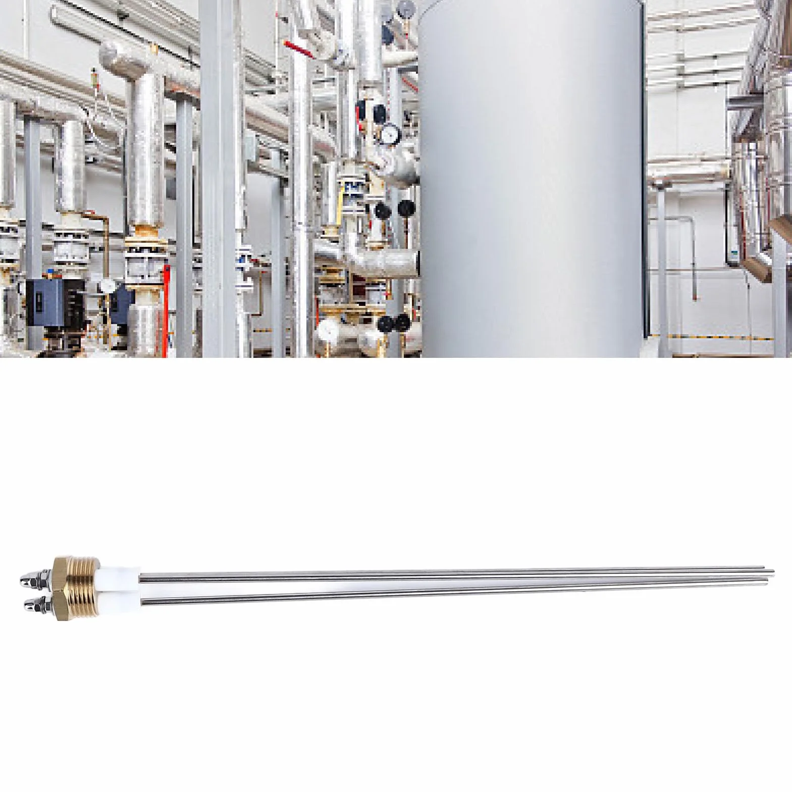 Sonda Poziomu Wody 3-pinowa Elektroda Poziomu Wody Sonda Wskaźnika Cieczy Czujnik do Kotła Parowego