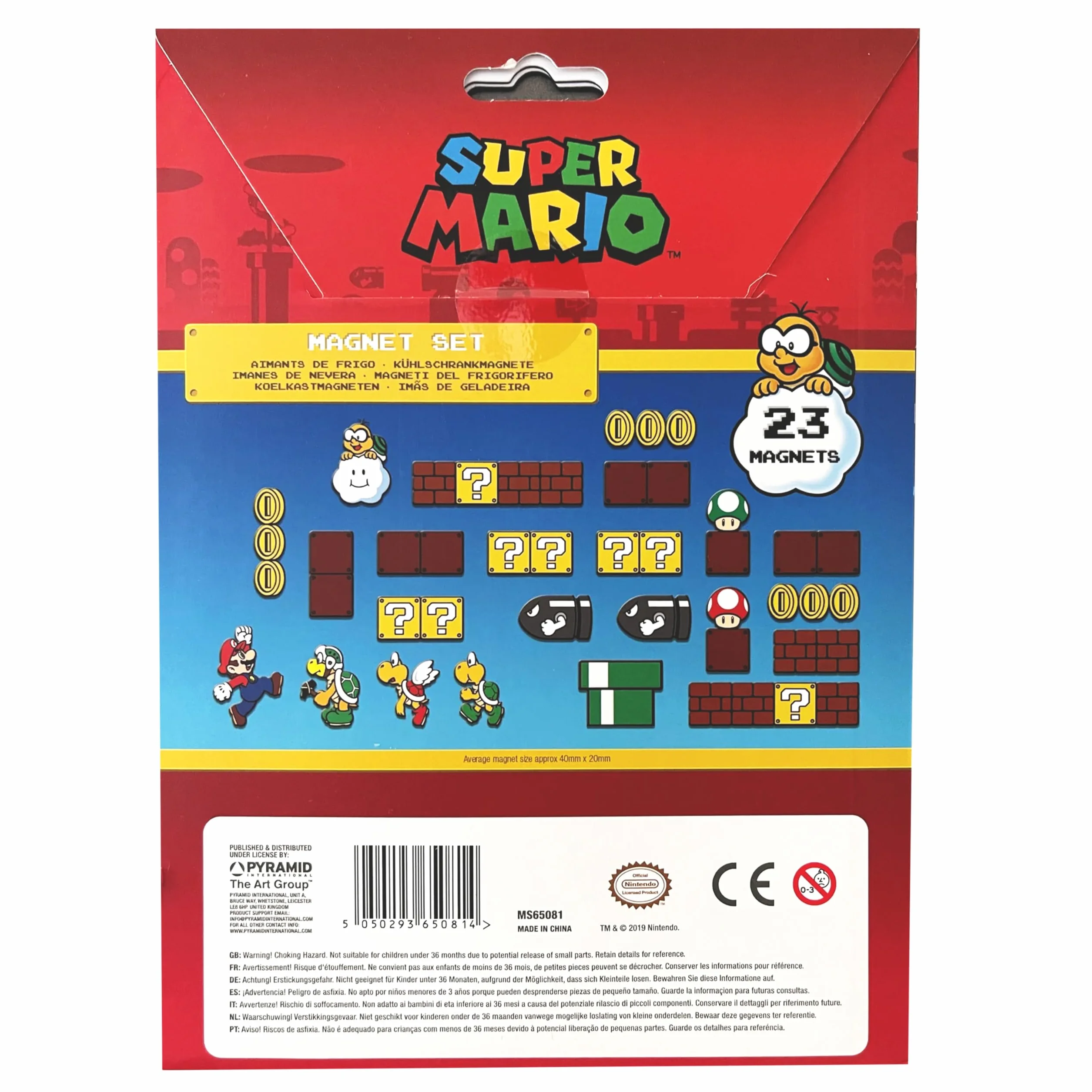 Magnesy, Super Mario, zestaw 23 sztuk