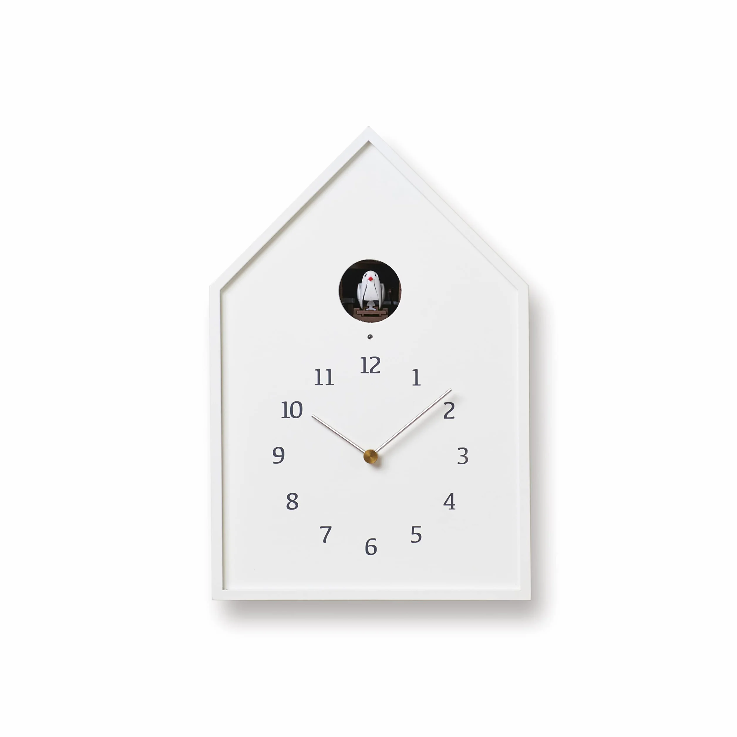 Lemnos Birdhouse zegarek z kukułką NY16-12wh z Japonii (biały)