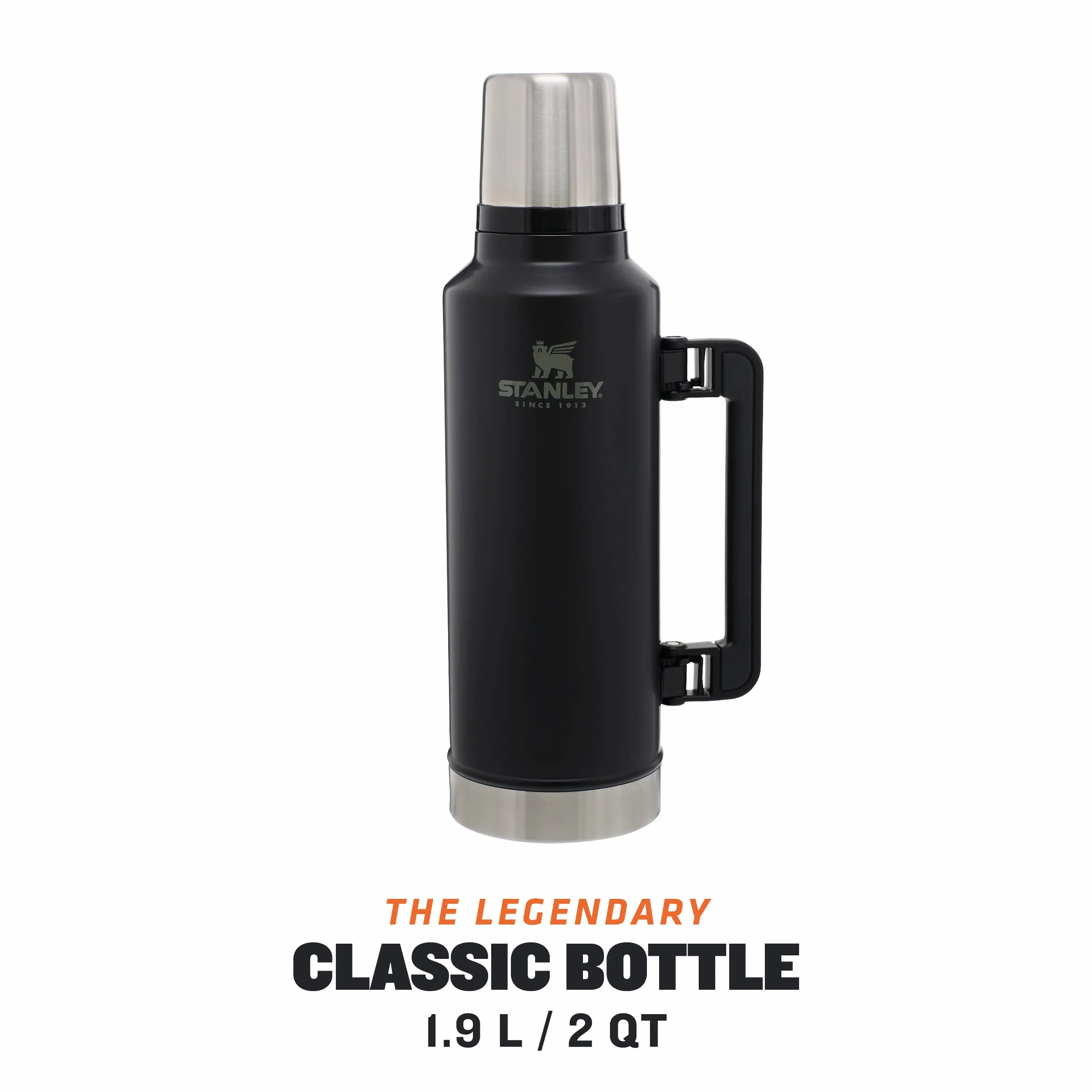 Stanley 1913 Classic Legendary Termos - Termos ze Stali Nierdzewnej Bez BPA - Utrzymuje zimno lub ciepło przez 15 godzin - Do Mycia w Zmywarce