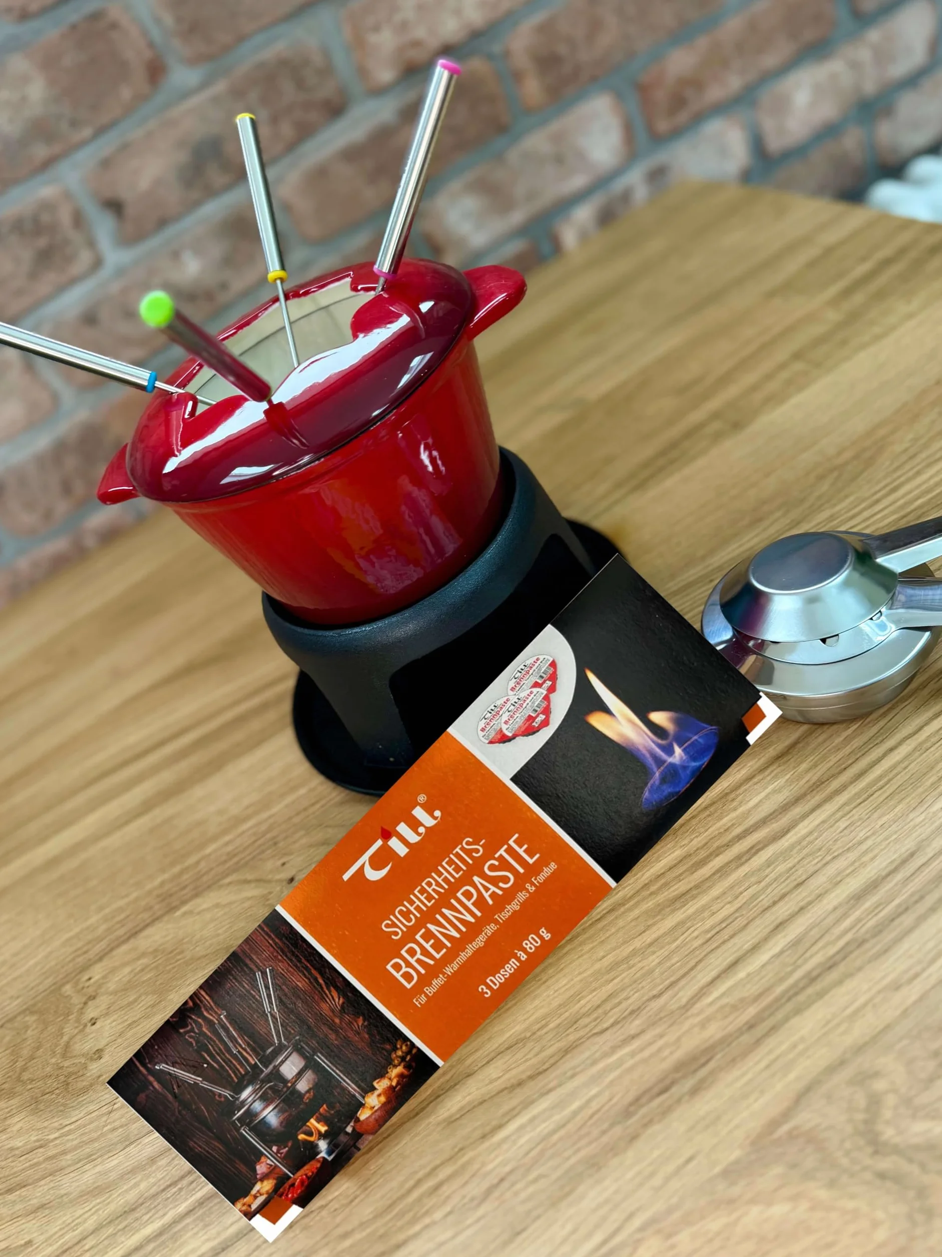 Till Brennpaste palniki do fondue do żelu/ciasta fondue - 6 słoików po 80 g