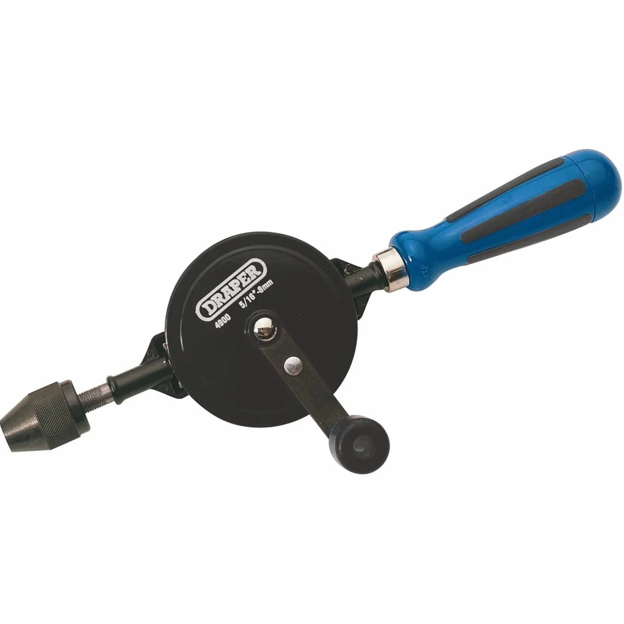 Draper 13838 wiertło ręczne z podwójnym zębnikiem, 8 mm, uchwyt wiertarski 3/8 cala