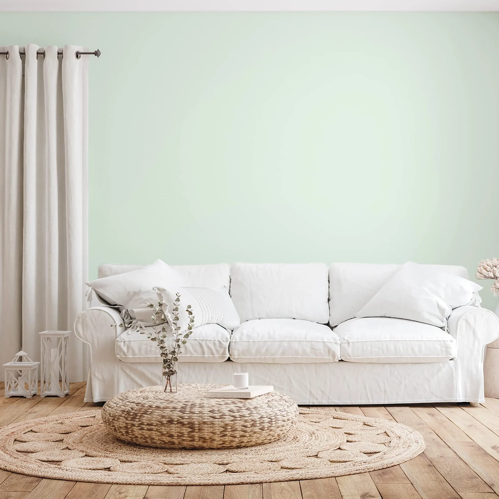 Farba akrylowa o wyglądzie satyny Aqua Deco - 2,5 l / 25m², zieleń wodna