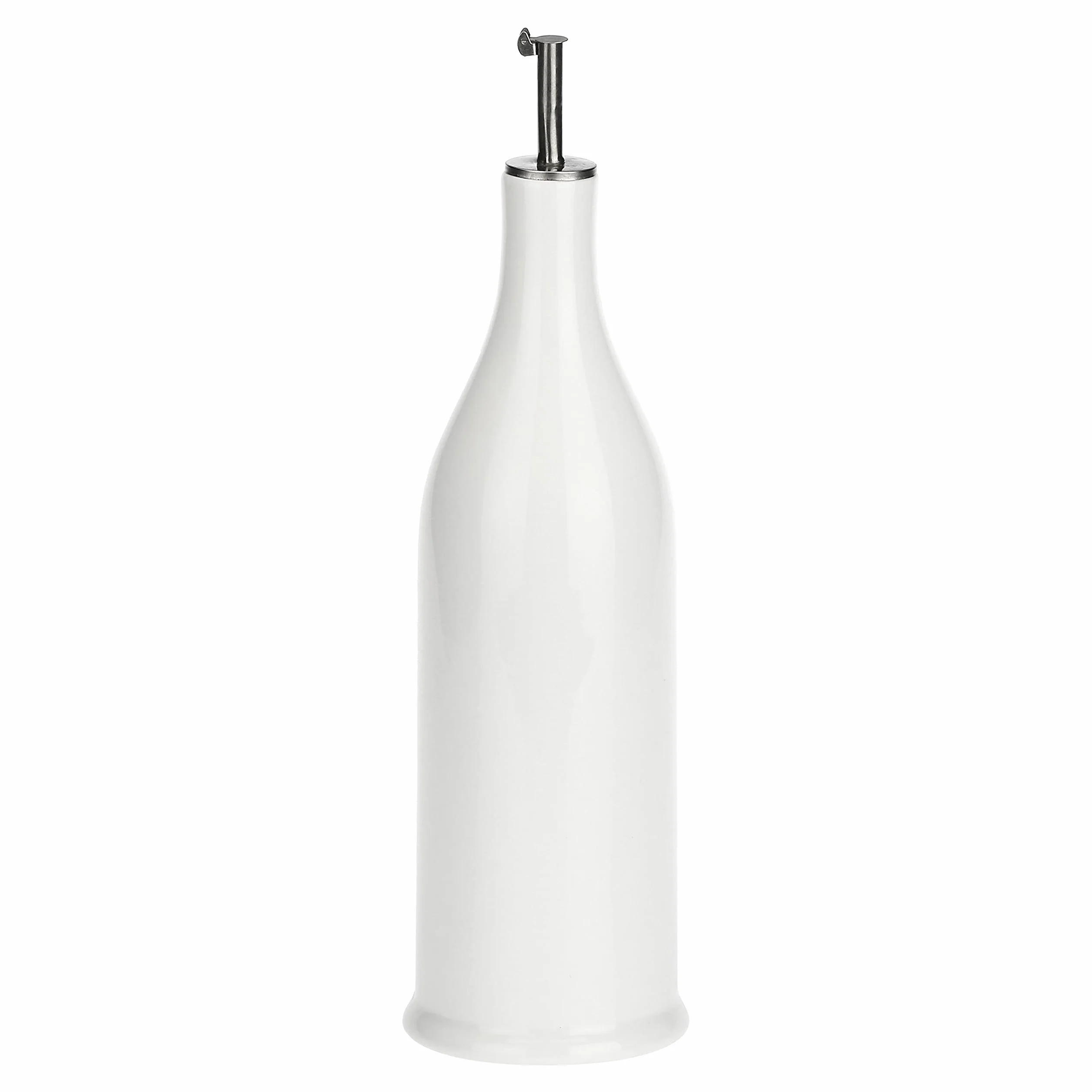 La Porcellana " Menage cylindryczna butelka na olej, porcelanowa biel, 9,5 x 9,5 x 34 cm