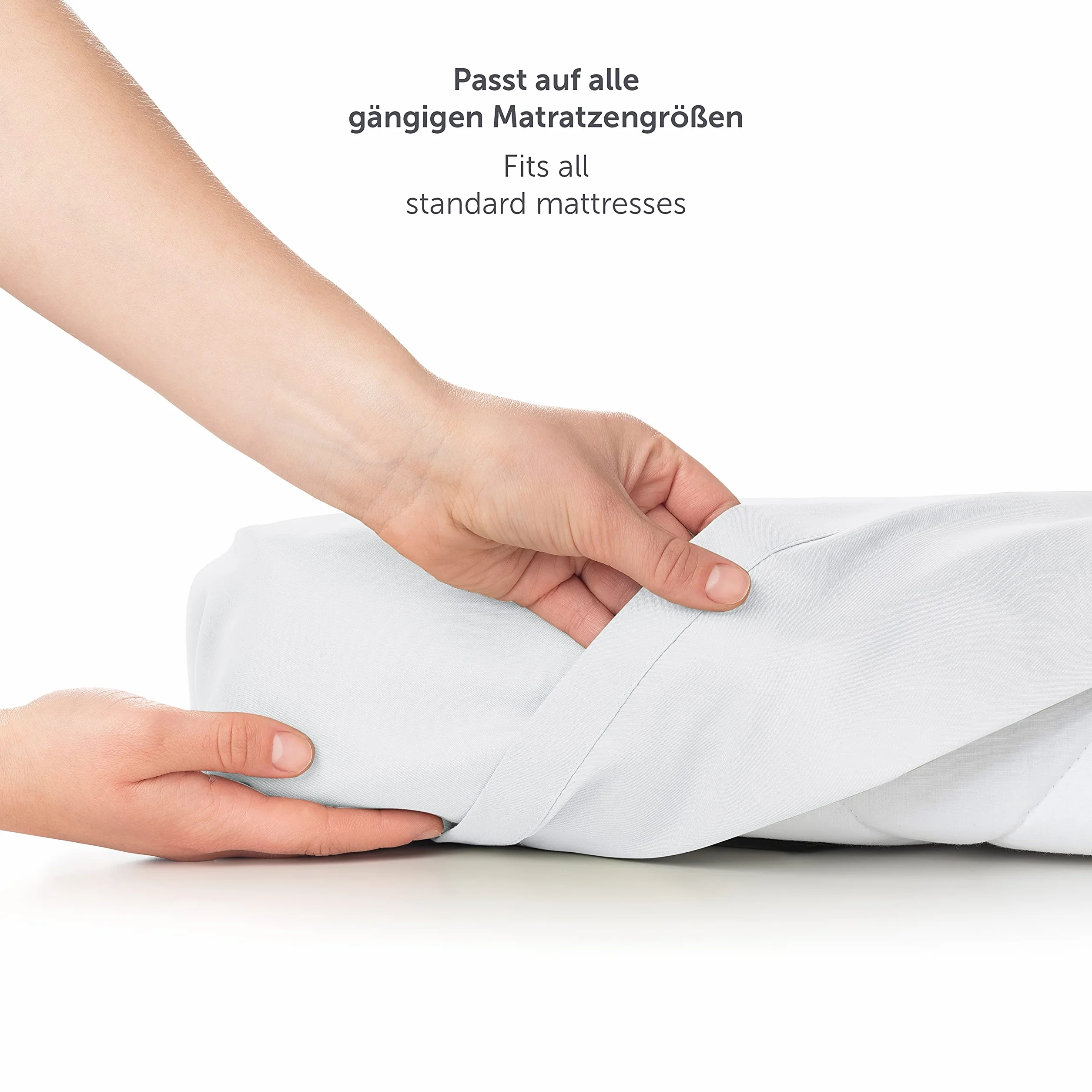 Blumtal® Basic Prześcieradło 280x275 cm – Na materac 180x200 cm – Prześcieradło bez gumki – Certyfikat OEKO-TEX – Mikrofibra szczotkowana – Białe