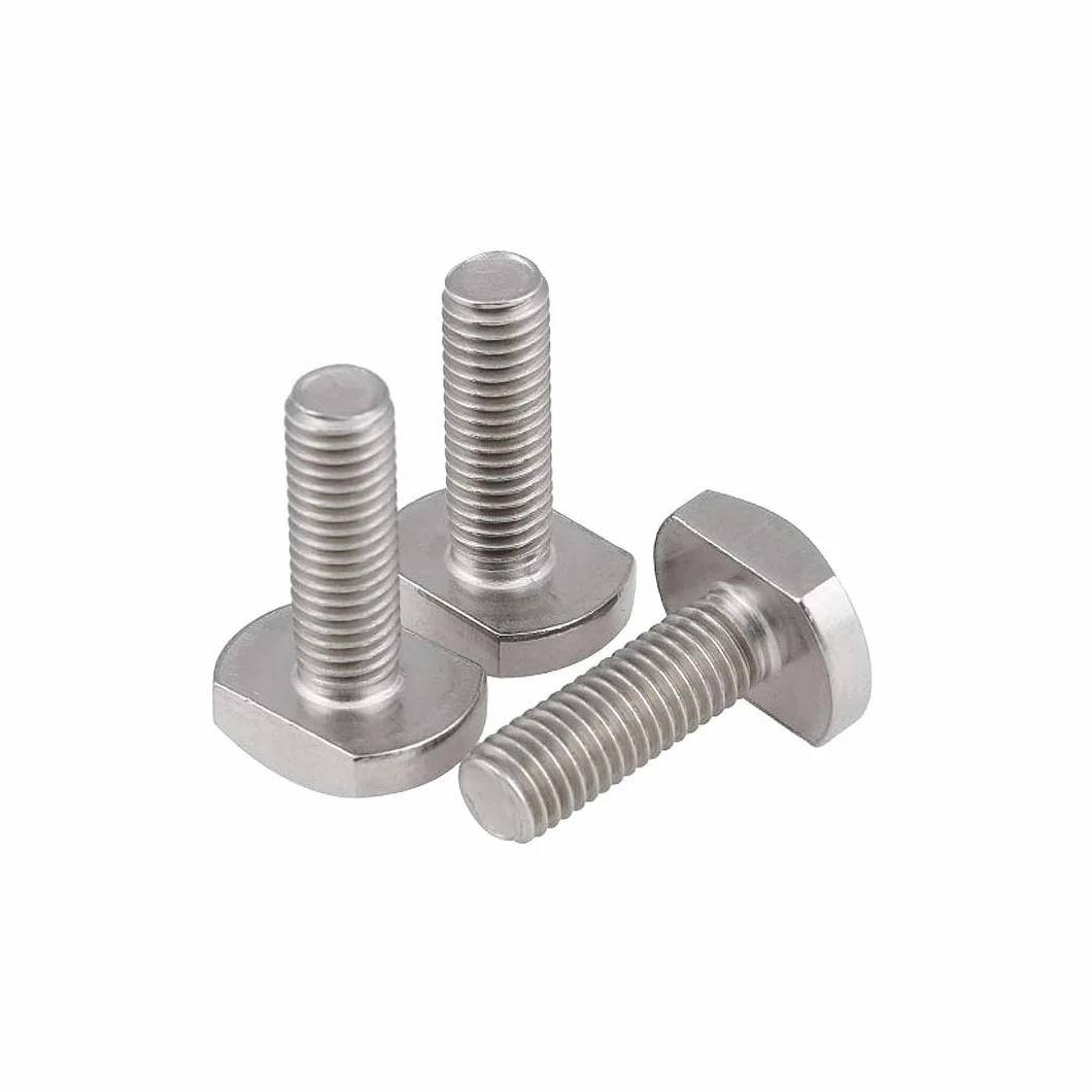 Śruby do Rowków Teowych Śruby z łbem Młotkowym ze Stali Węglowej Śruby Młotkowe do Obróbki Drewna, M8×30mm,3 pcs