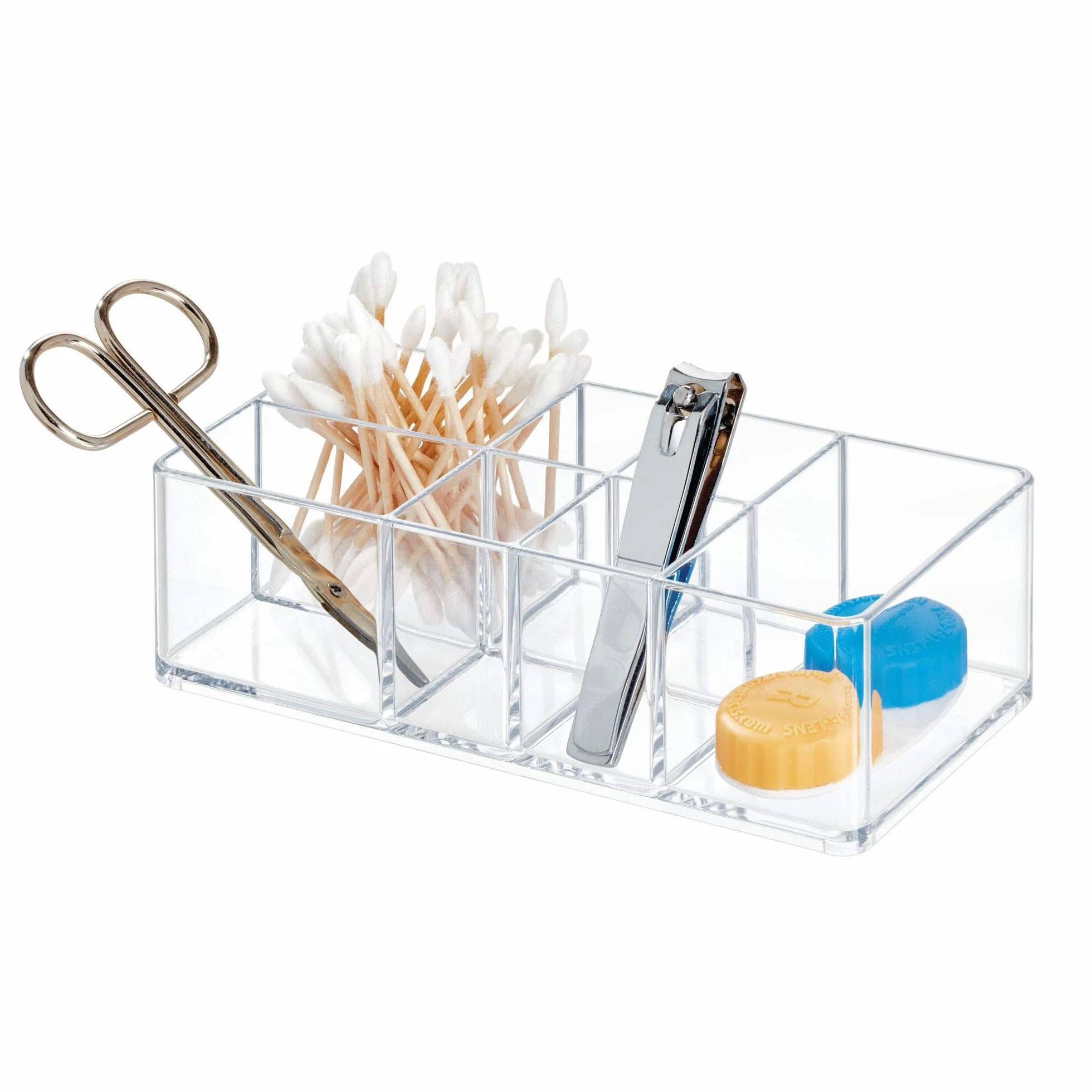 iDesign Med+ Organizer, Przezroczysty, 17.8 x 5.1 x 7.6 cm