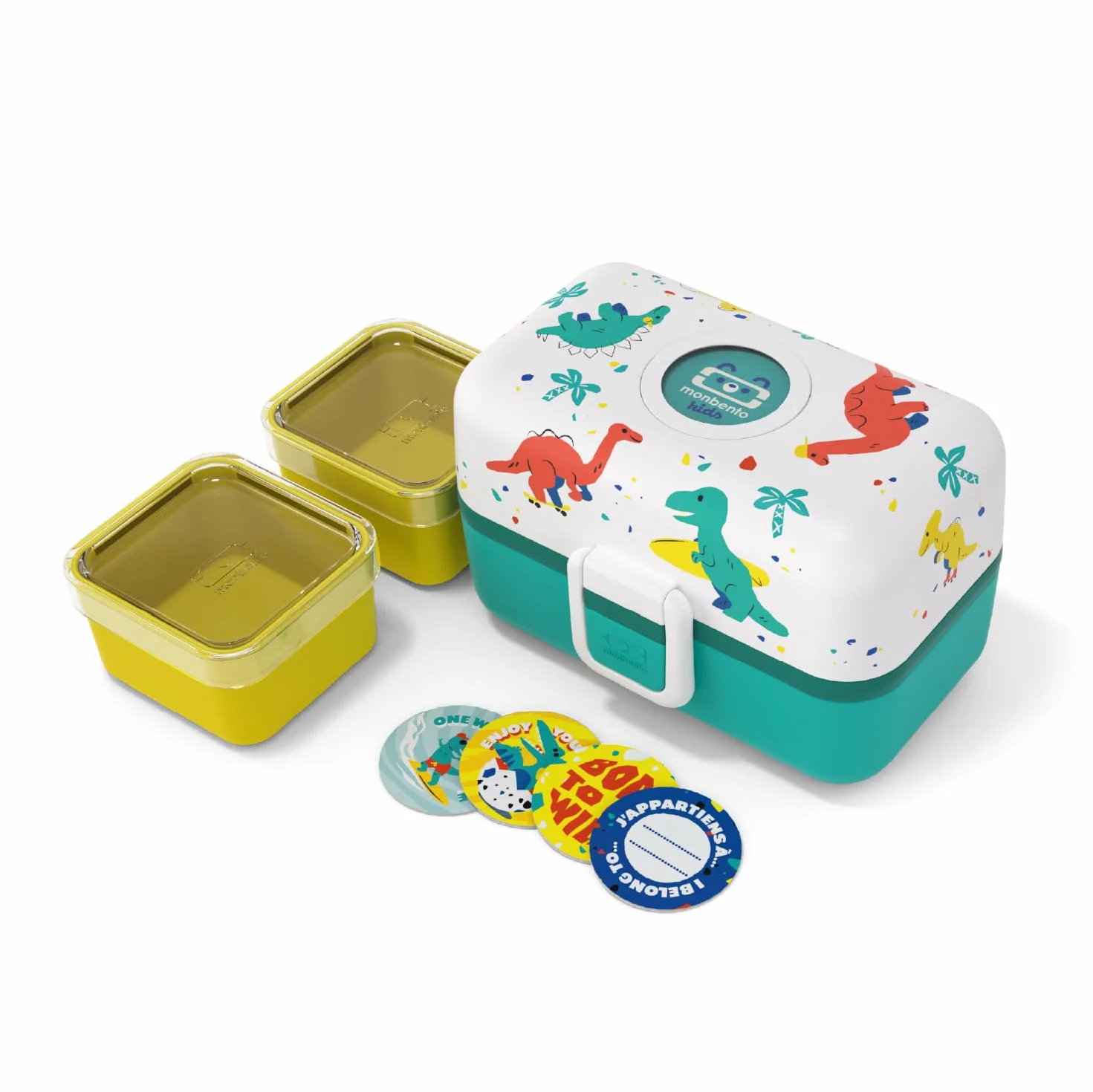 monbento - Pudełko śniadaniowe dla dzieci MB Tresor – Lunchbox z 3 przegródkami dla dzieci – Pudełko śniadaniowe dla dzieci – Idealne do szkoły/pikniku/w podróży – Bento Box bez BPA – Możliwość
