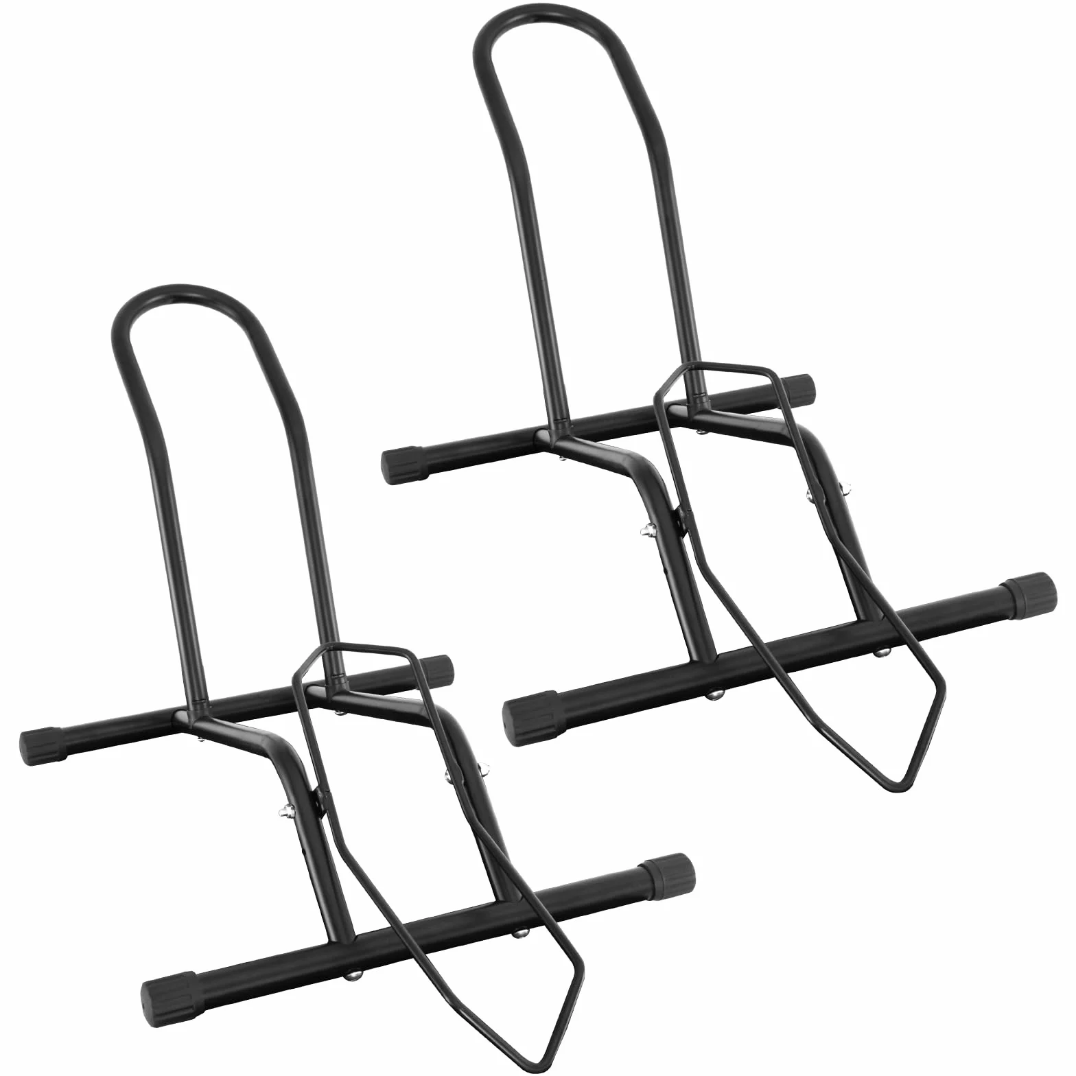2 sztuki stojaków rowerowych, stalowy, regulowany, profesjonalny stojak na rower, wolnostojący, stabilny stojak na rowery 20-29", do rowerów górskich, rowerów elektrycznych, wyścigowych