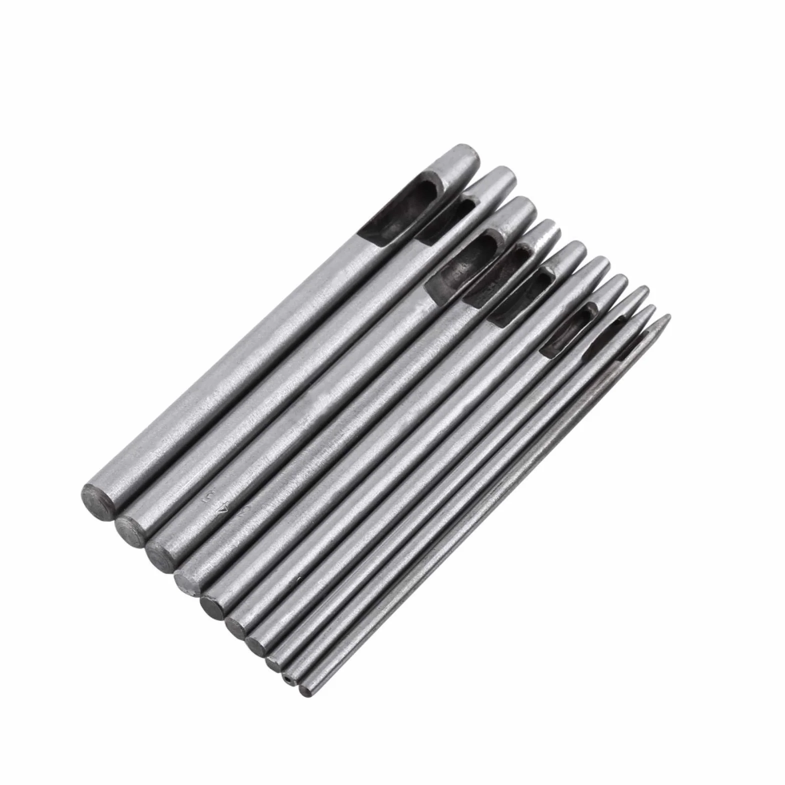 Dziurkacz 10-częściowy skórzany zestaw dziurkaczy Hallow, zestaw dziurkaczy skórzanych 0,5 mm-5 mm, skórzane narzędzie rzemieślnicze do skórzanych pasków do zegarków Paski do paska Papier płótno Tworz
