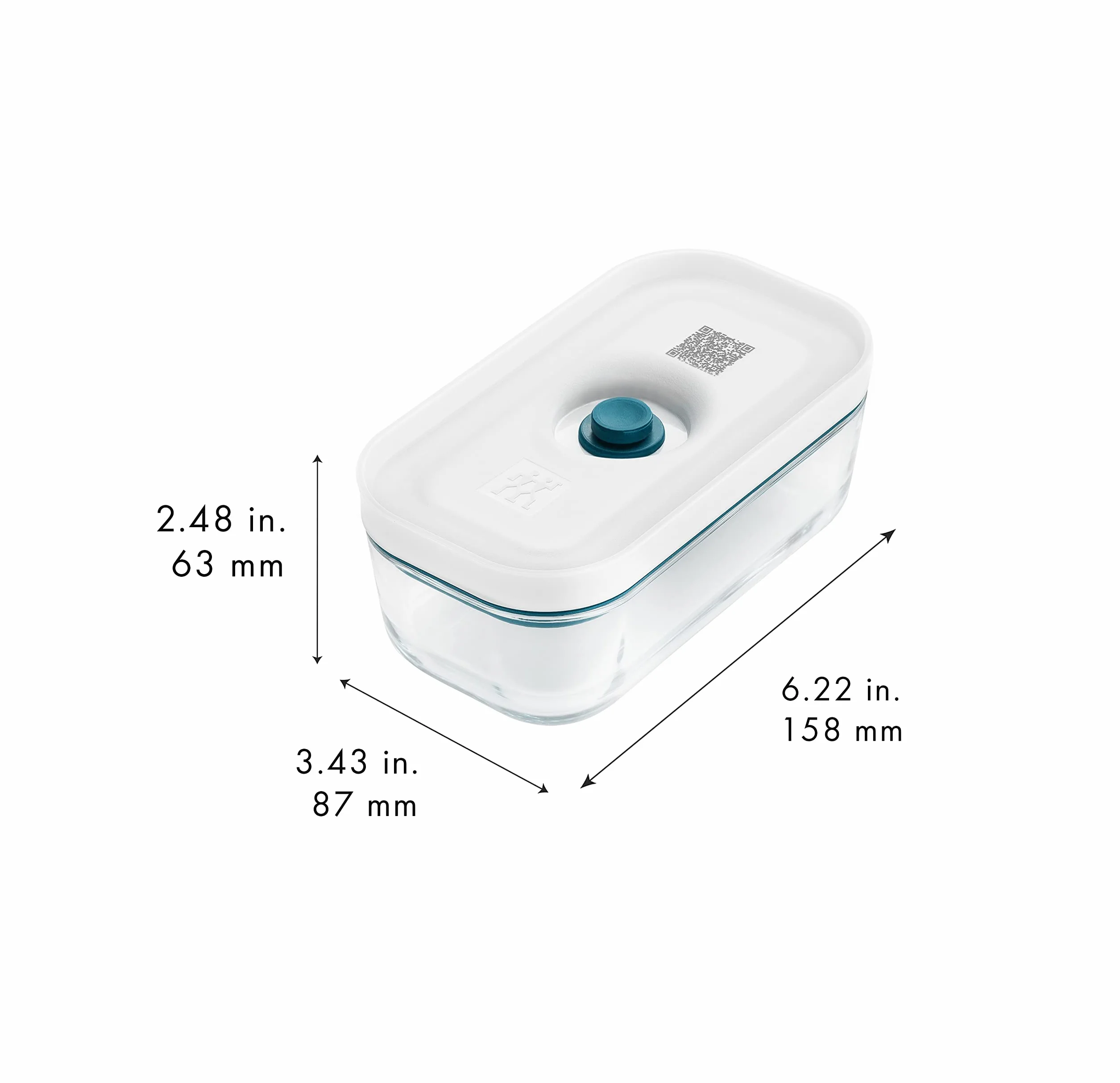 ZWILLING Fresh & Save Pudełko próżniowe, pudełko do przechowywania, wielkość S, szkło, La Mer